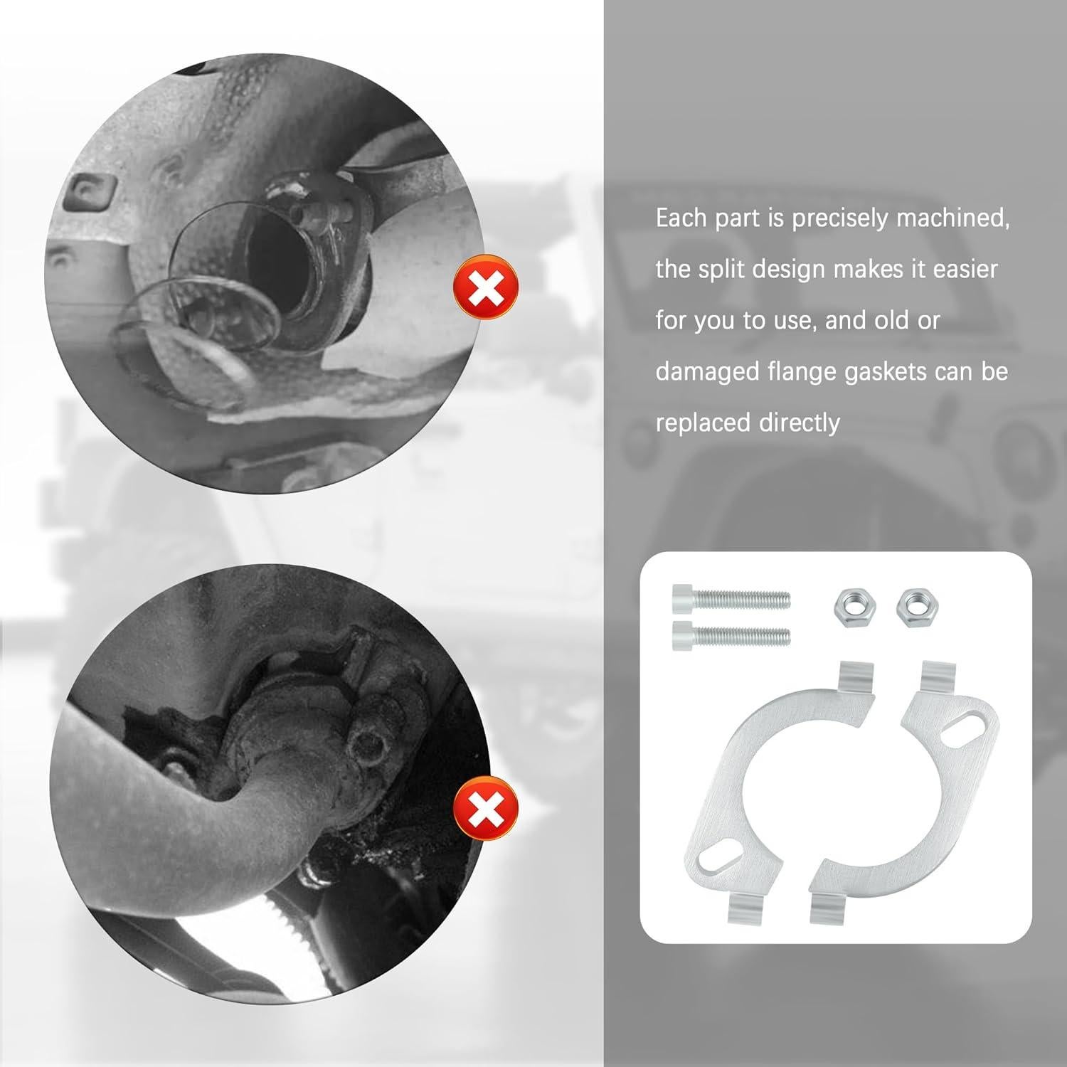 Kit de Reparación de Brida de Escape Stacool 2" Acero Carbono