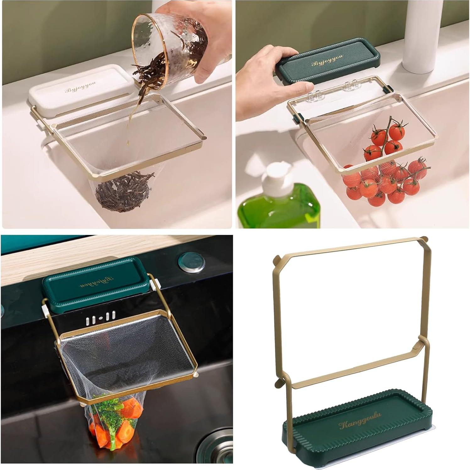 Colador de Esquina para Fregadero HARSKIYER con 100 Bolsas Desechables