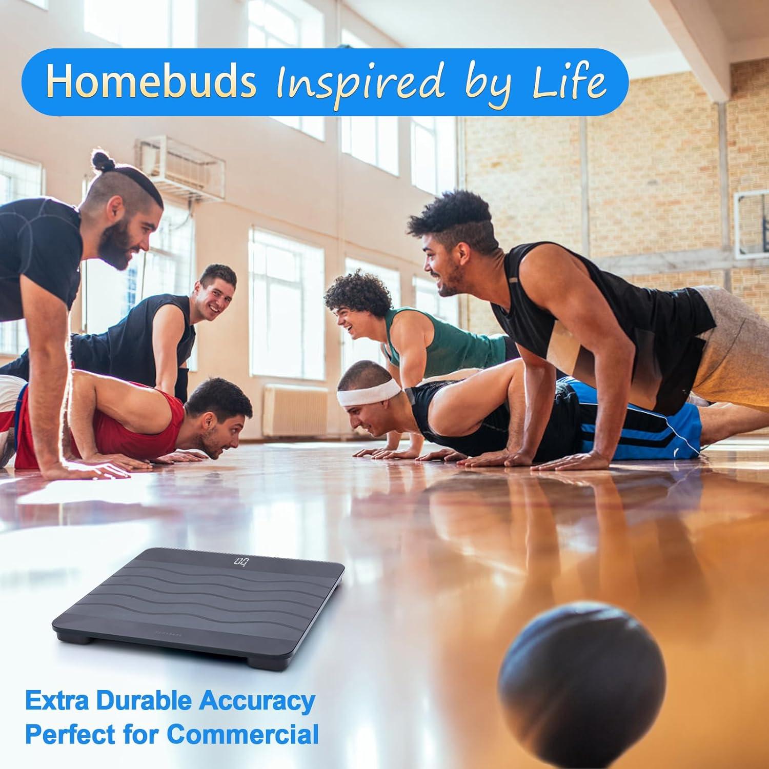 Báscula Digital de Baño Homebuds HB908 272kg Alta Precisión