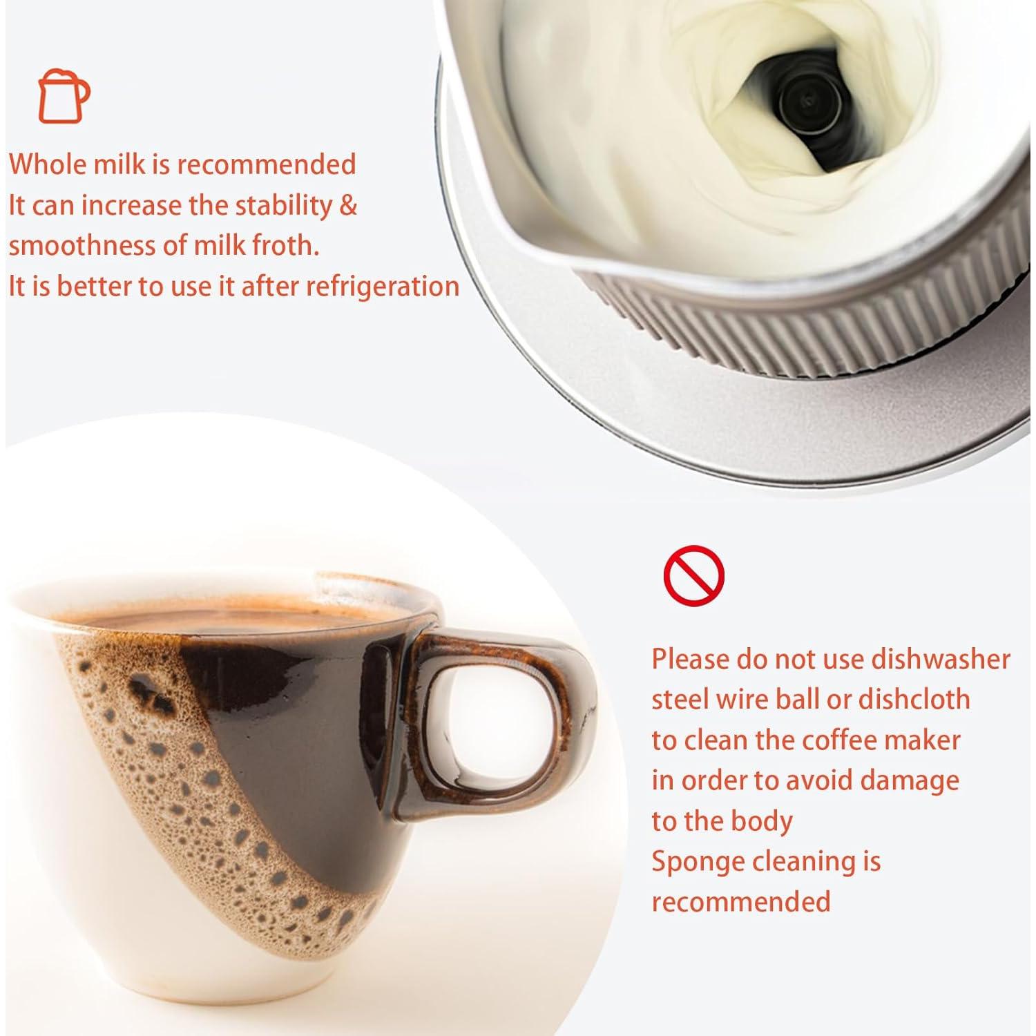 Máquina de Espresso DITOSH 2-en-1 con Espumador de Leche Negro