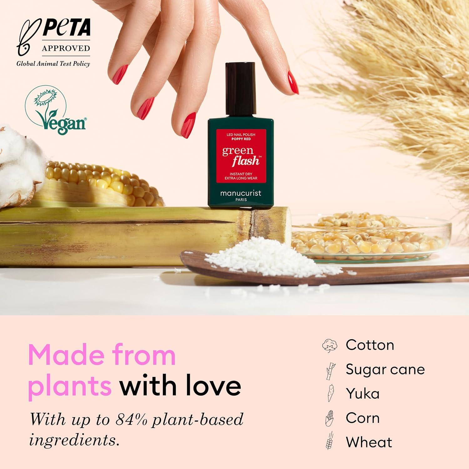 Kit de Uñas en Gel Manucurist LED 24W - Capa Base, Color y Removedor