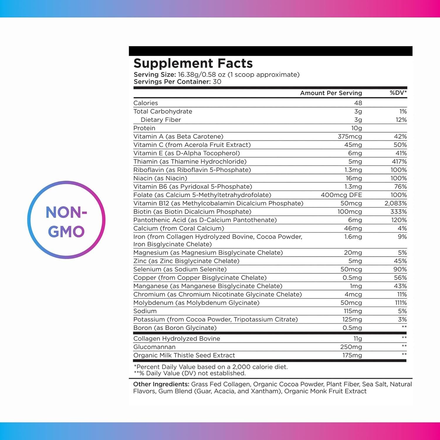 Polvo de Colágeno Hidrolizado Livingood Daily Chocolate 30 Porciones