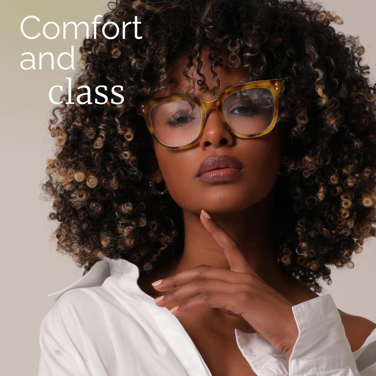 Gafas de Luz Azul Miyya para Mujeres - Chunky Oversized UV400