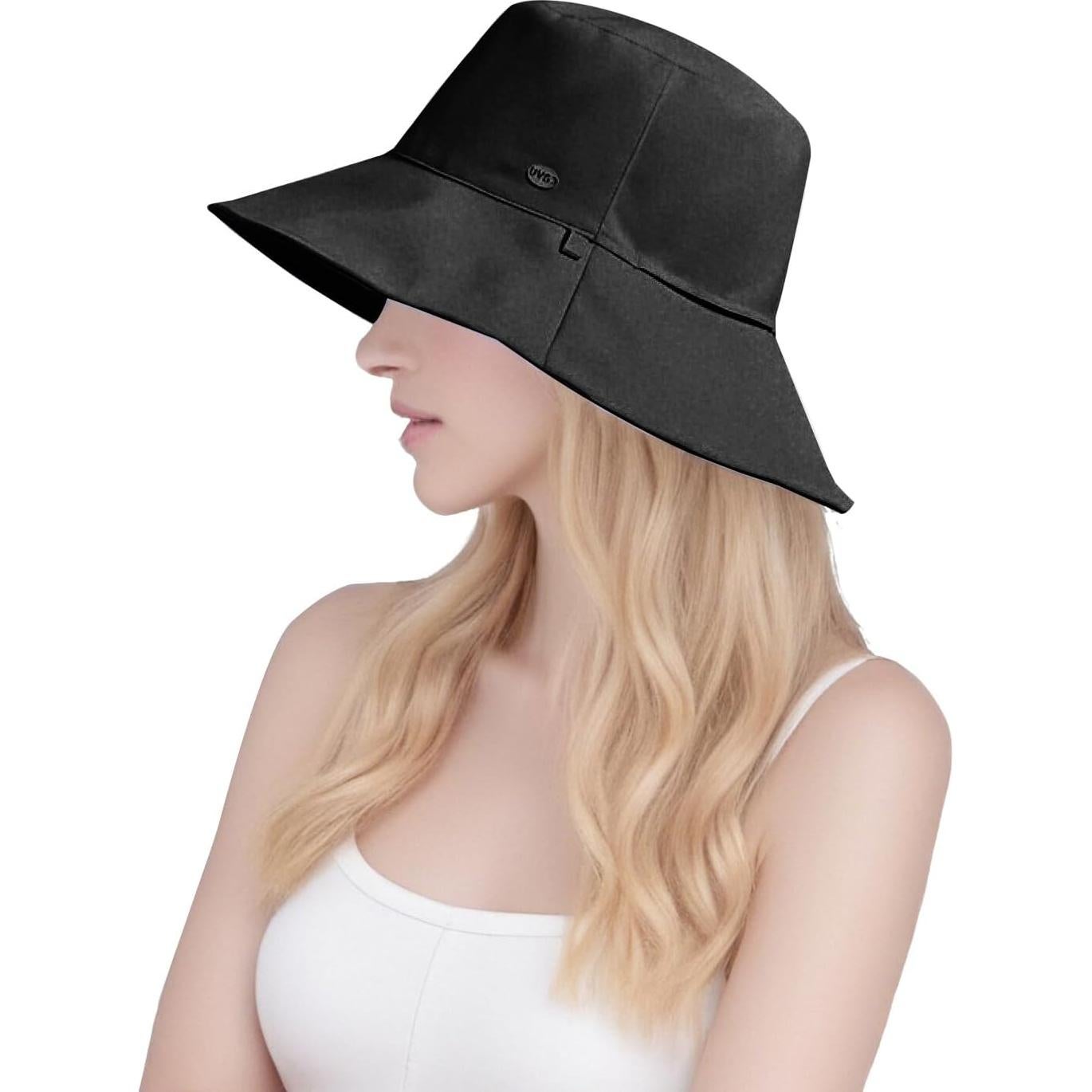 Sombrero de Cubo Plegable para Mujeres Beige - Secado Rápido