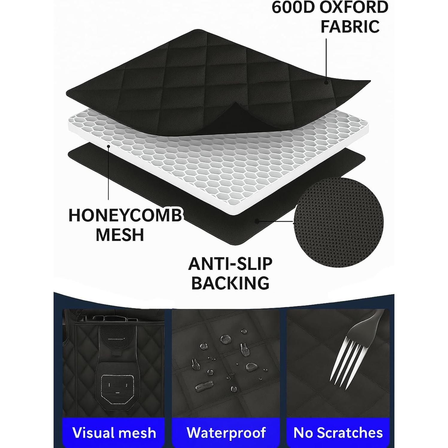 Funda de Asiento para Perros Fidozen SC9V1 Negra Impermeable