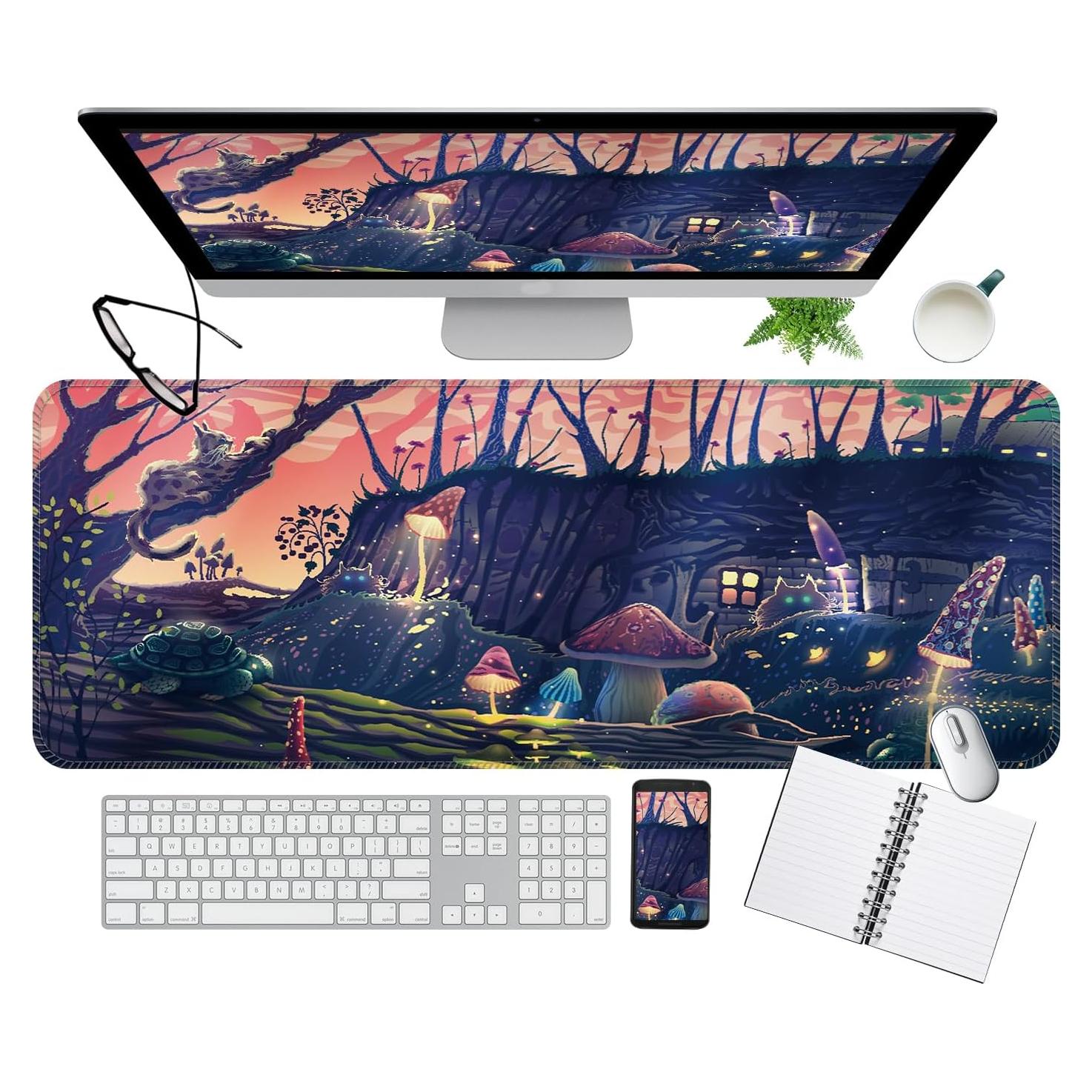 Alfombrilla de Ratón Grande NEZGUEE Parque Animal 800x300mm