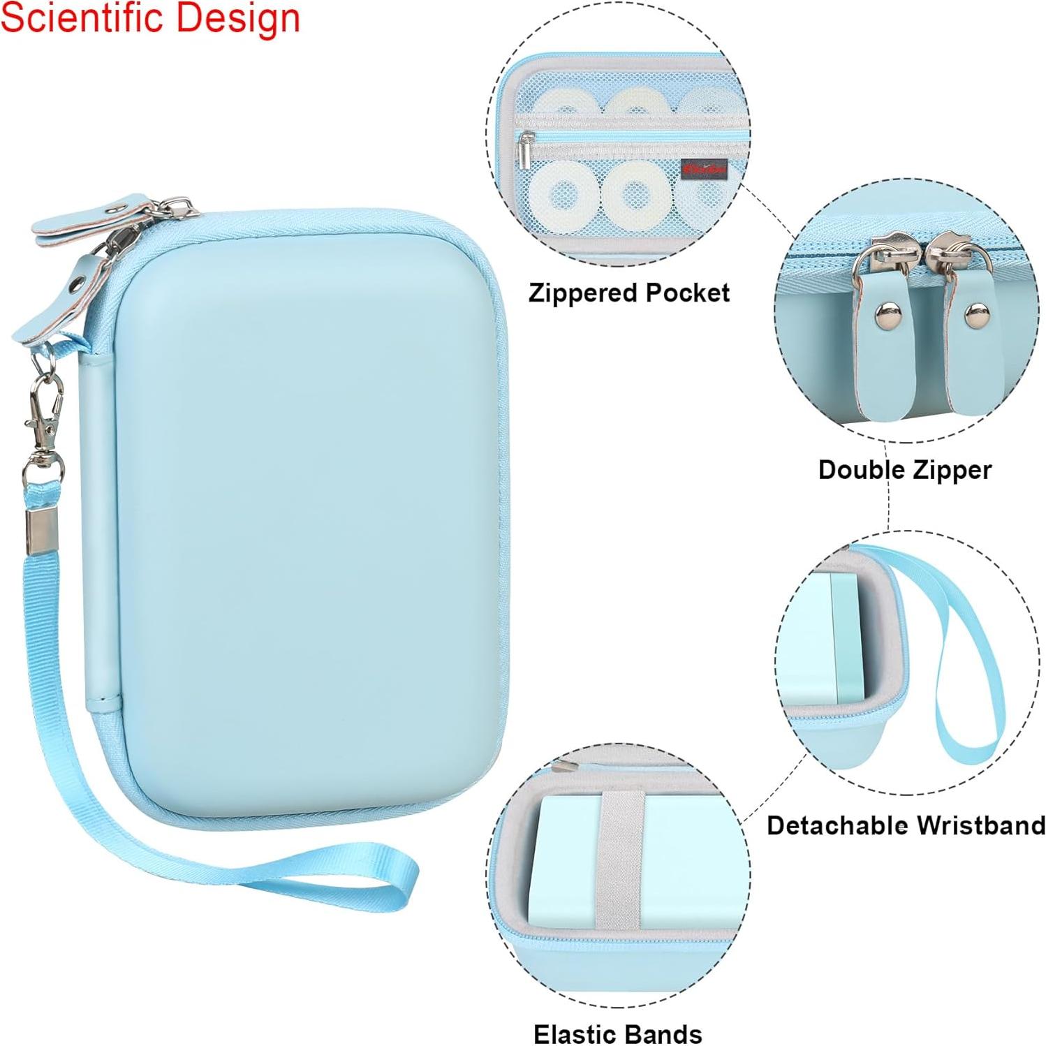 Funda de Transporte Elonbo para Máquina de Etiquetas ORGBRO X1 Azul