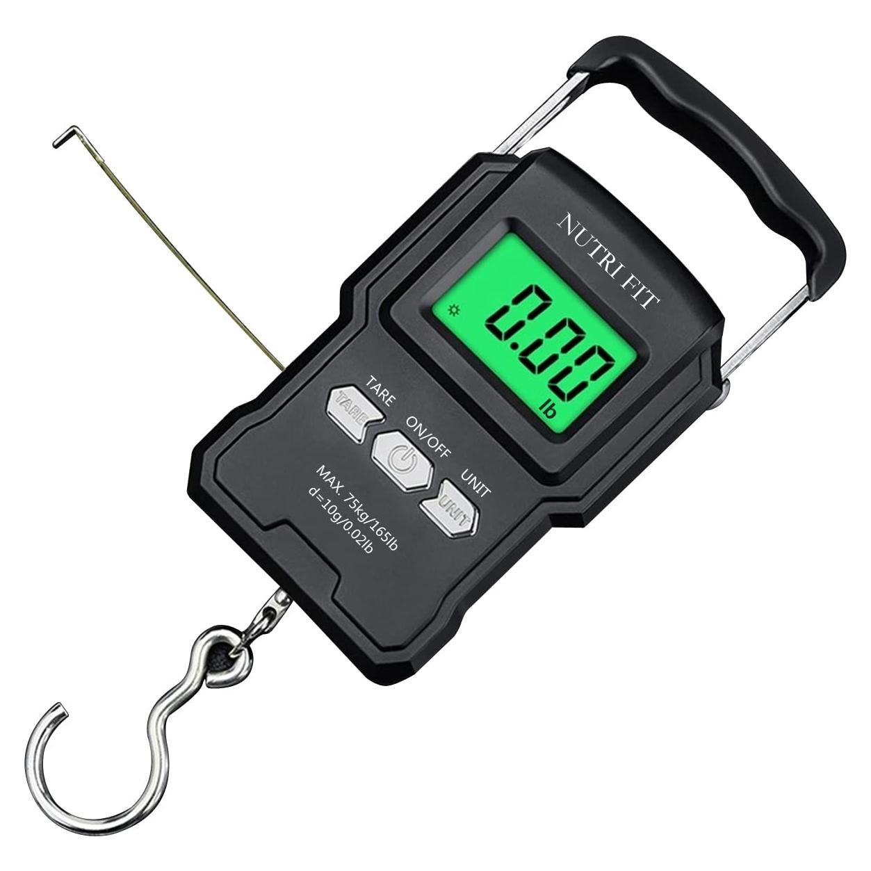 Balanza Digital de Mano NUTRI FIT 75kg con Cinta Métrica