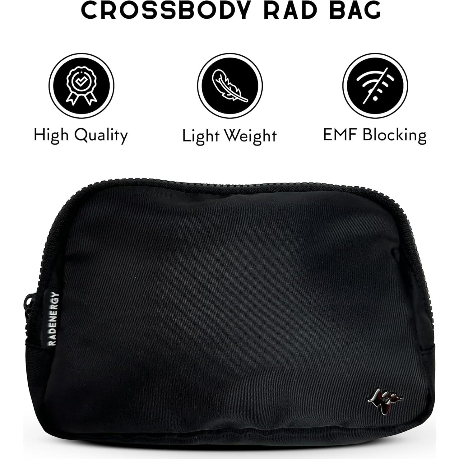 Bolsa Faraday RadEnergy Unisex 25.4x17.8cm Negro RFID