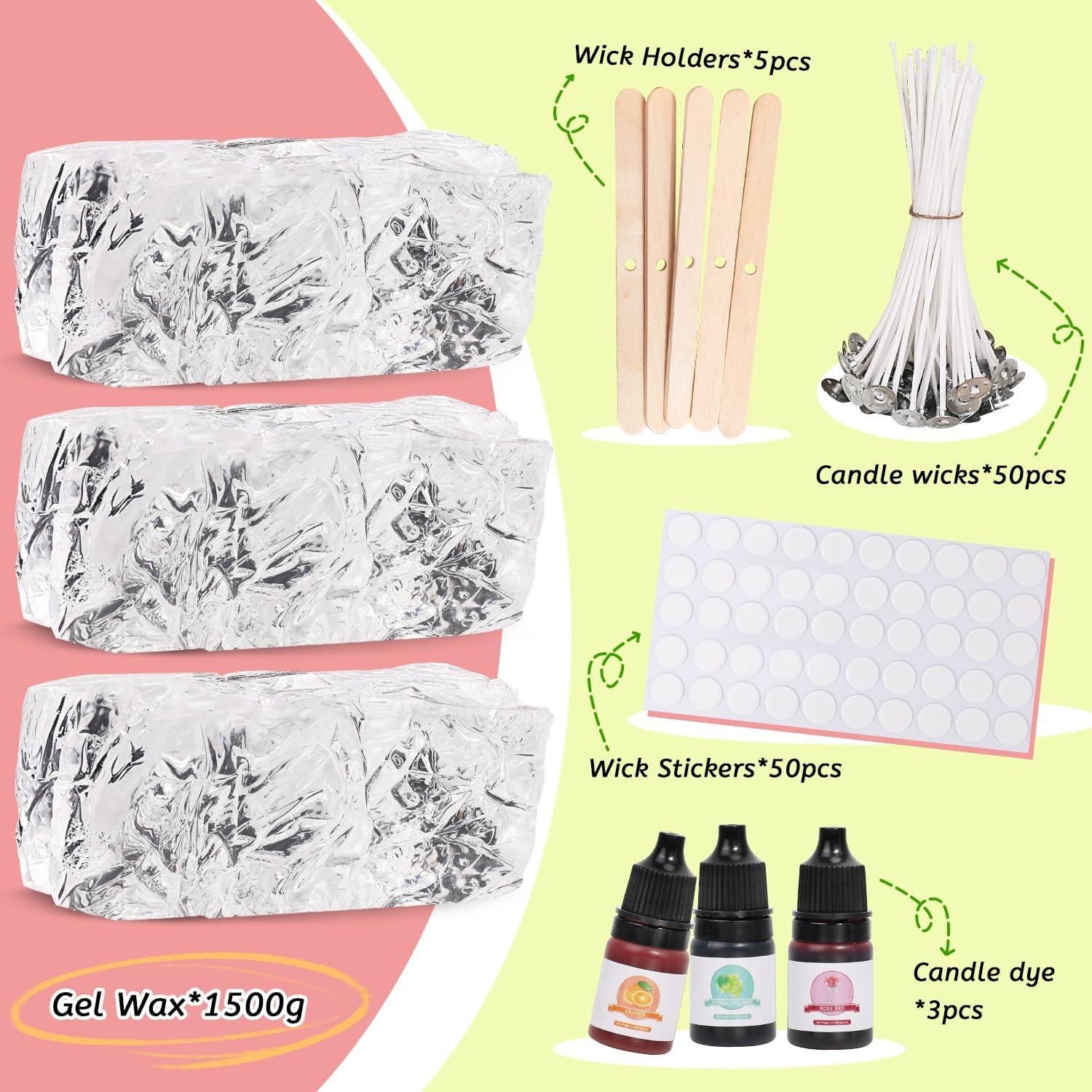 Cera de Gel para Velas Blingfun 3.3LB Clara y Transparente