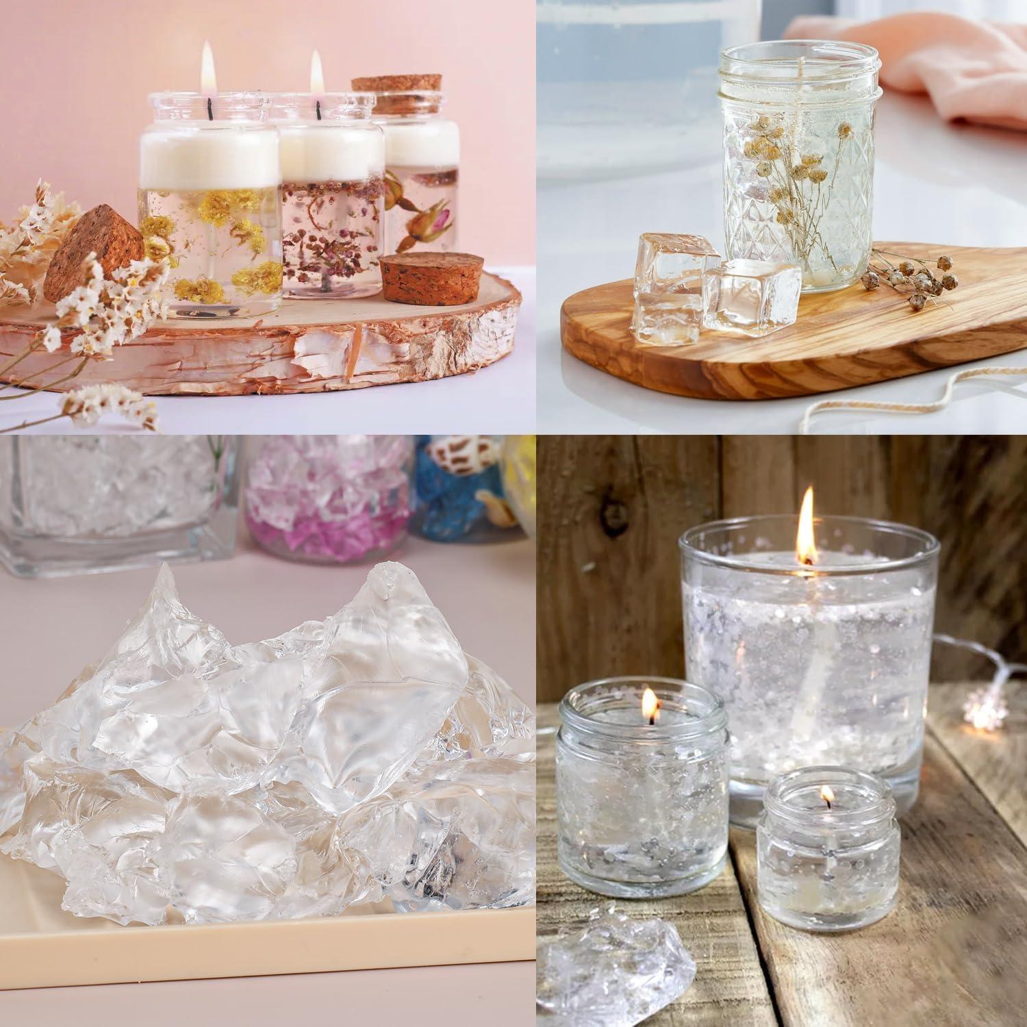 Cera de Gel para Velas Blingfun 3.3LB Clara y Transparente