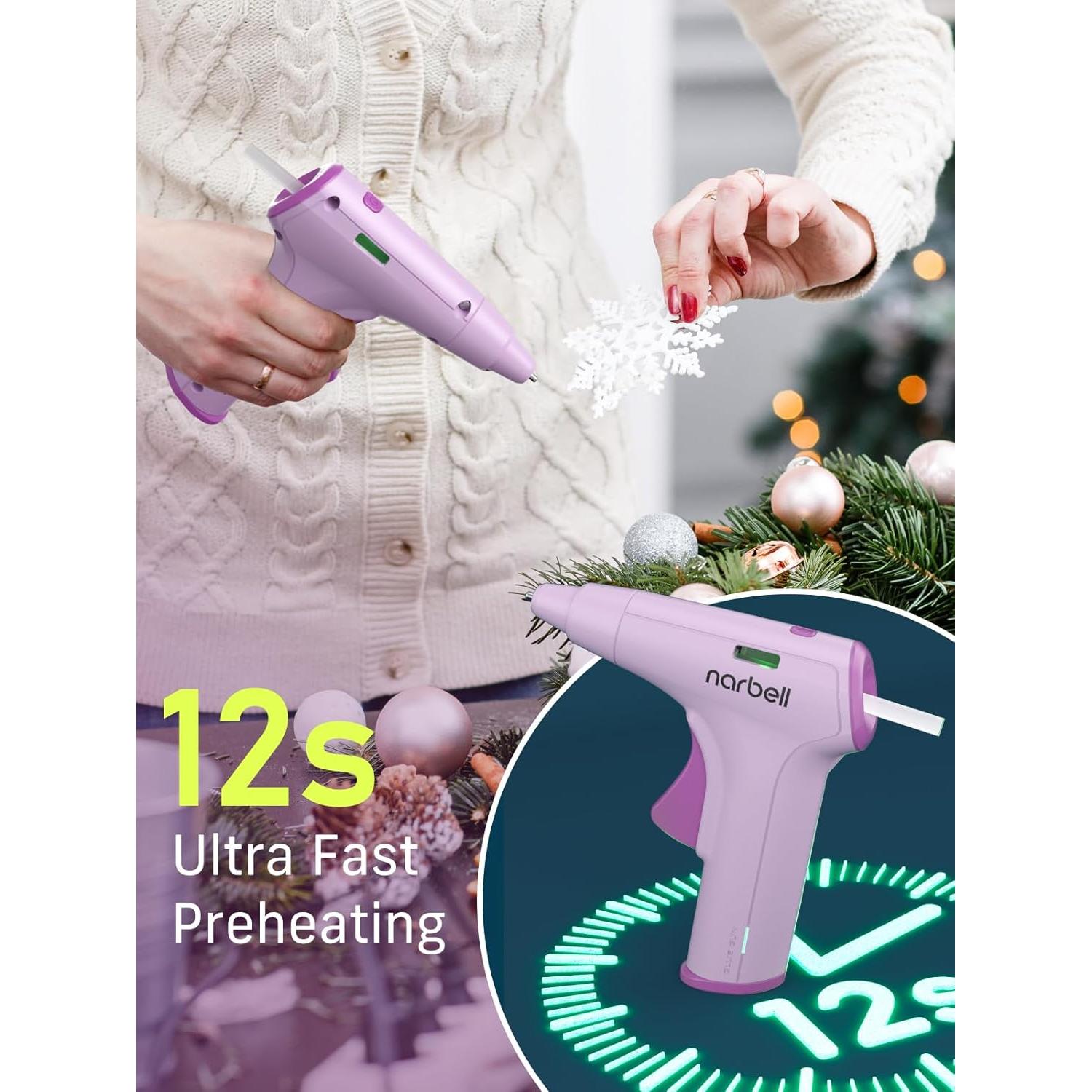 Pistola de Pegamento Caliente Inalámbrica Narbell Mini Rosa