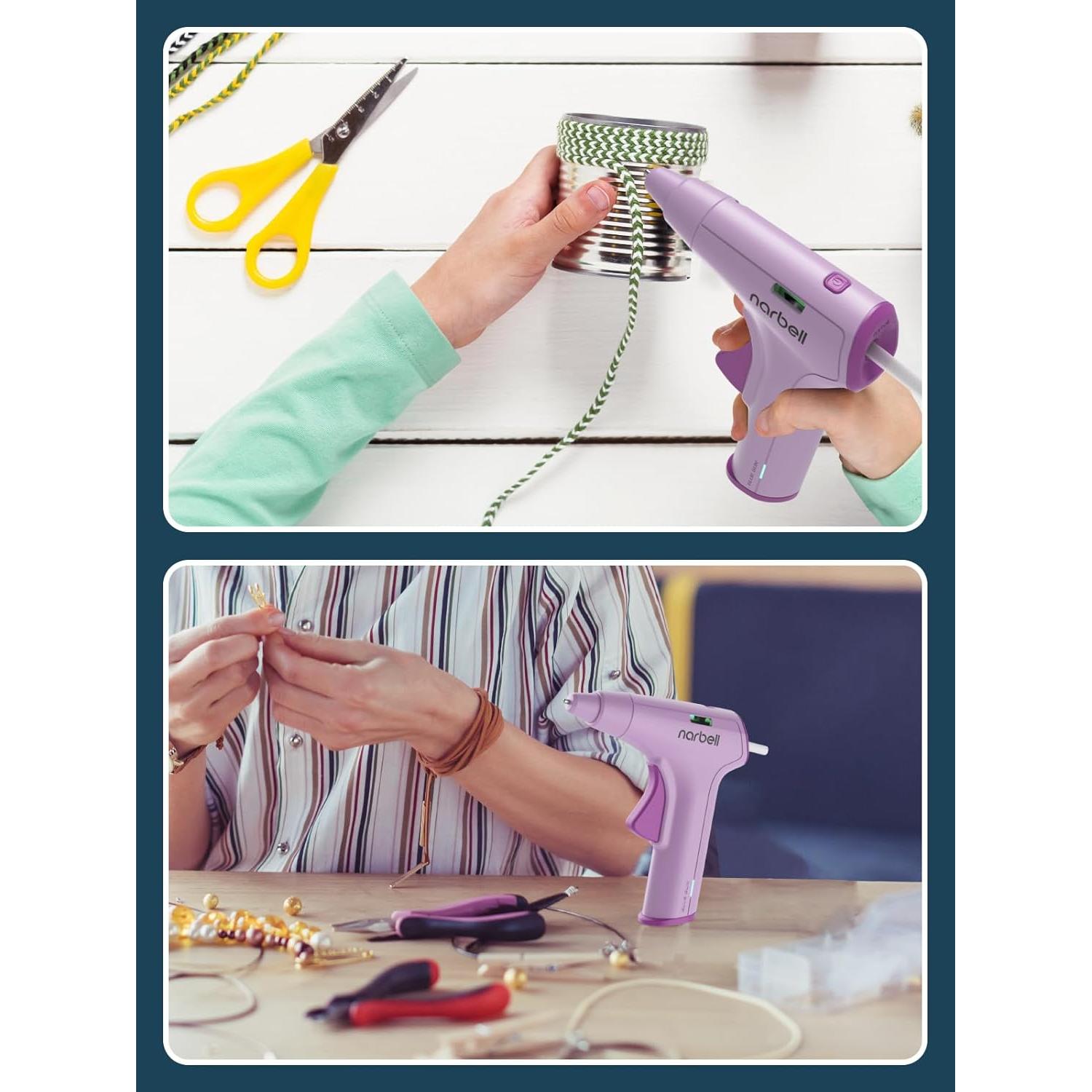 Pistola de Pegamento Caliente Inalámbrica Narbell Mini Rosa