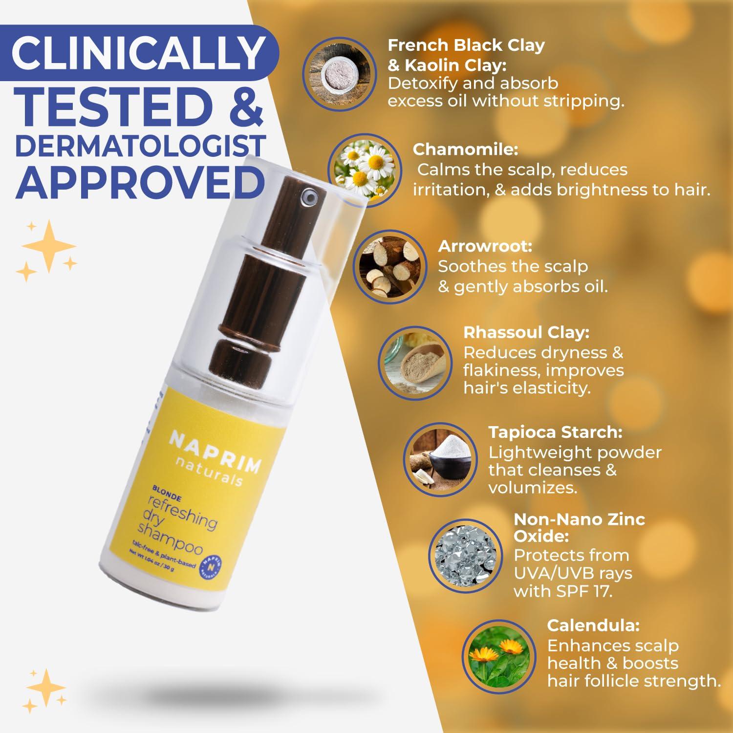 Champú Seco Nutritivo para Cabello Rubio Naprim 30g