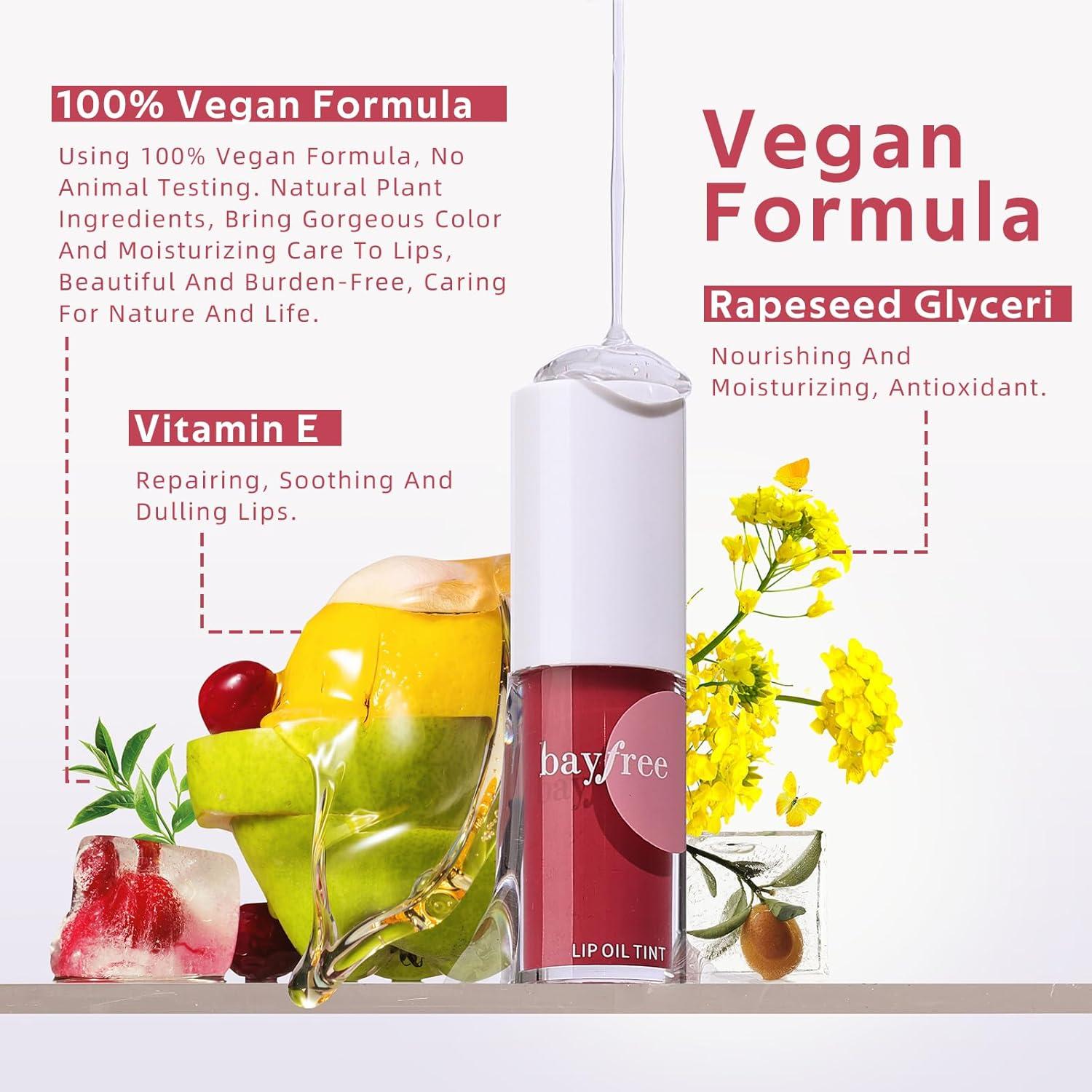 Aceite Labial Hidratante Bayfree 4.4 ml Color Rosa Caliente