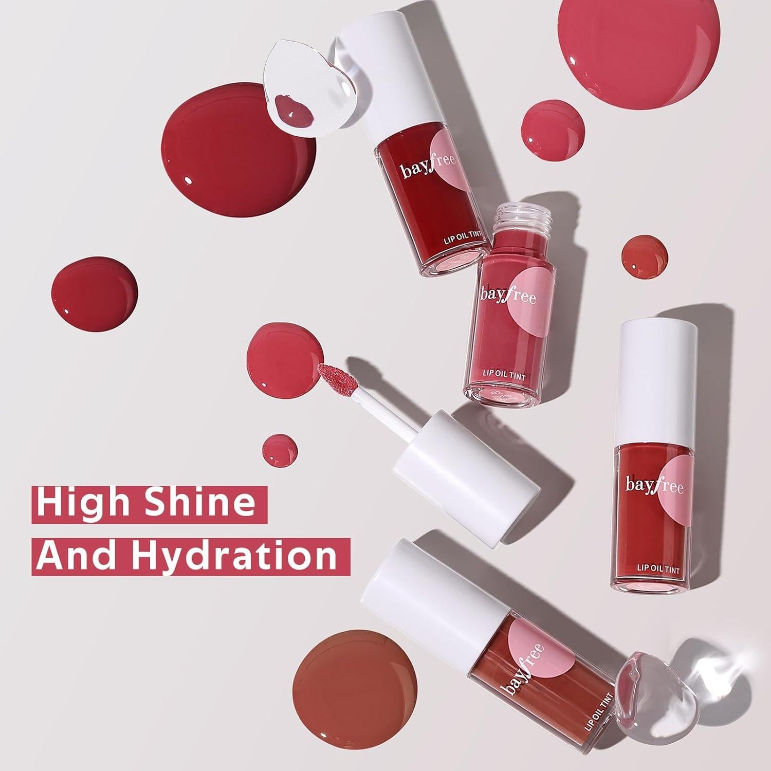 Aceite Labial Hidratante Bayfree 4.4 ml Color Rosa Caliente