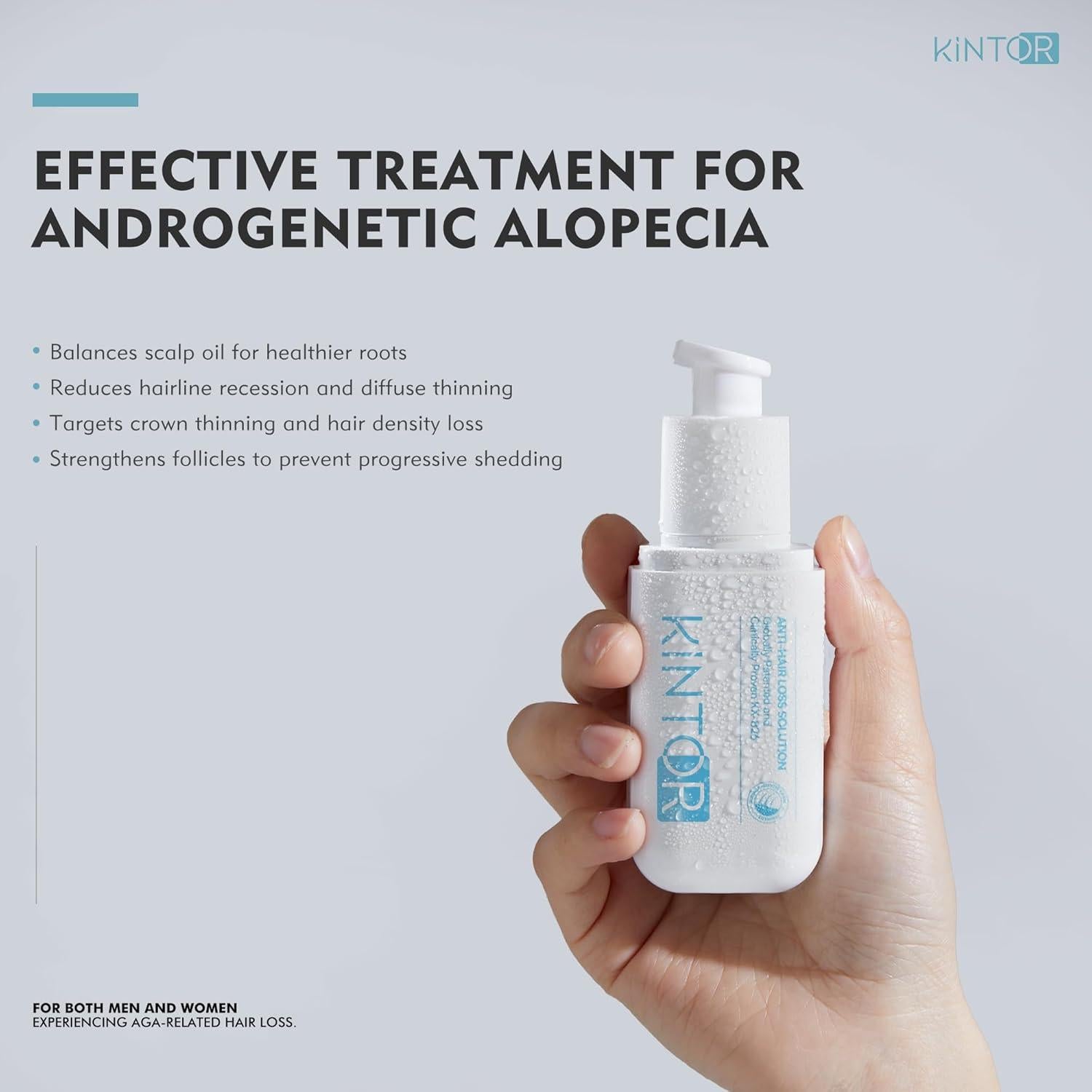 Kintor Spray Crecimiento Cabello 60ml - Bloqueador DHT 0.5%