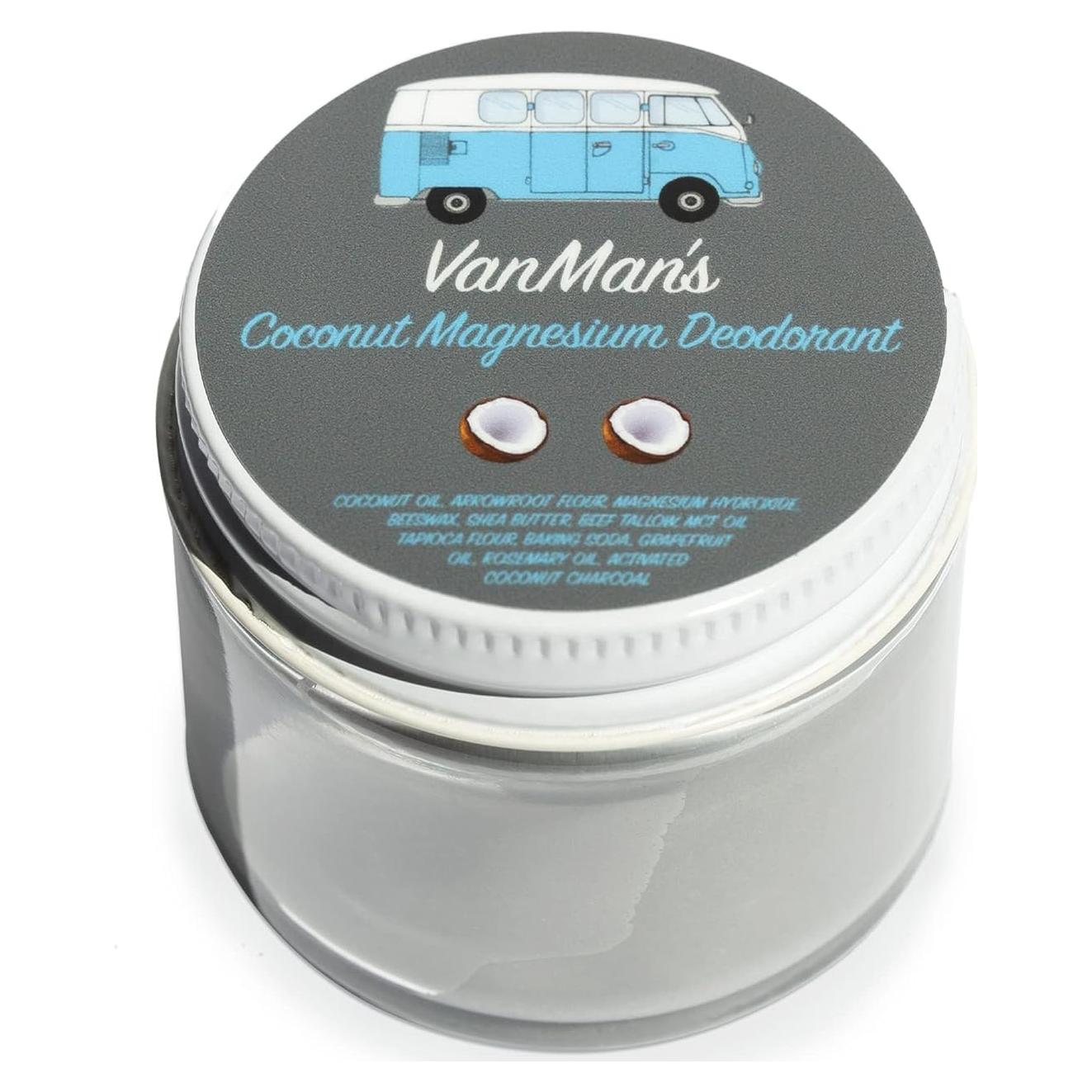 Desodorante Artesanal Vanman Coco y Magnesio 79.4 g - Control Olores