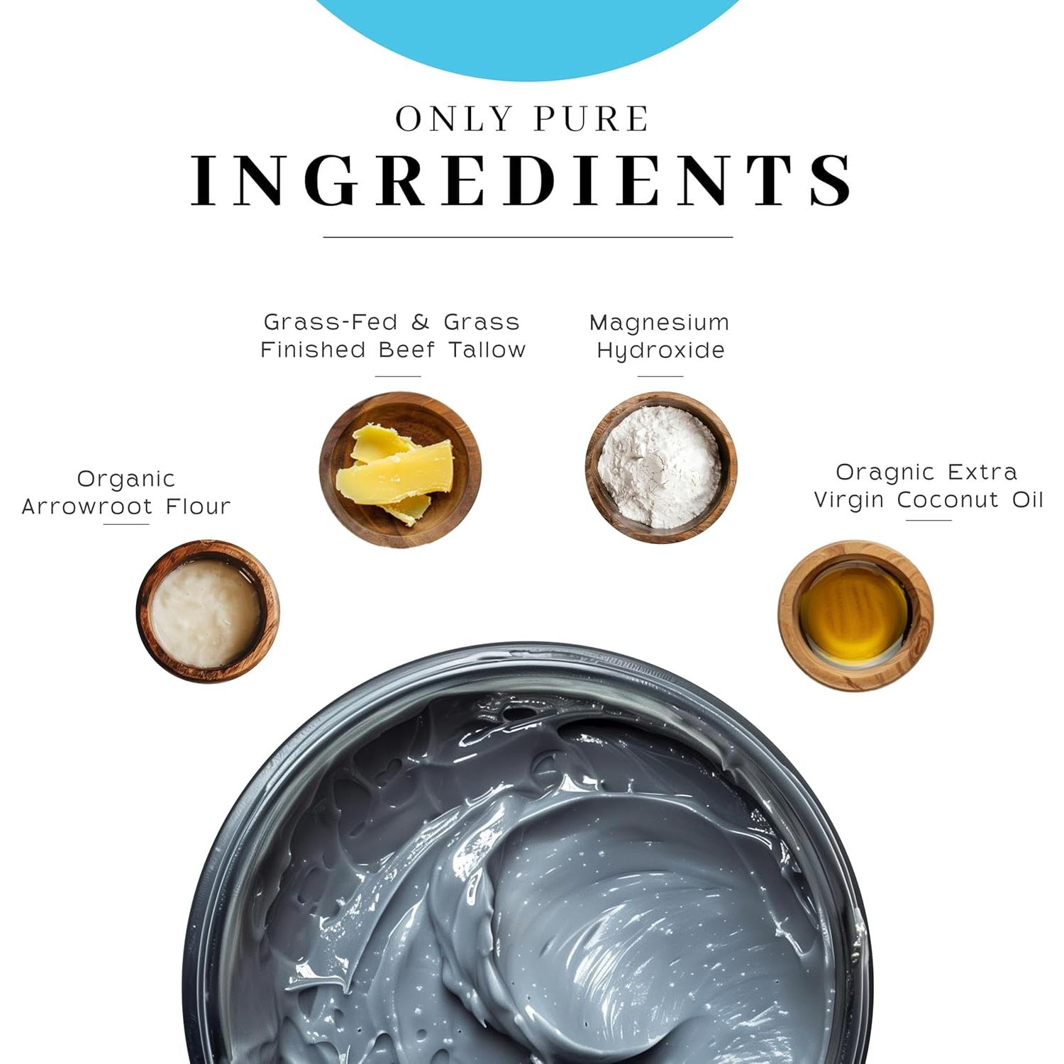 Desodorante Artesanal Vanman Coco y Magnesio 79.4 g - Control Olores