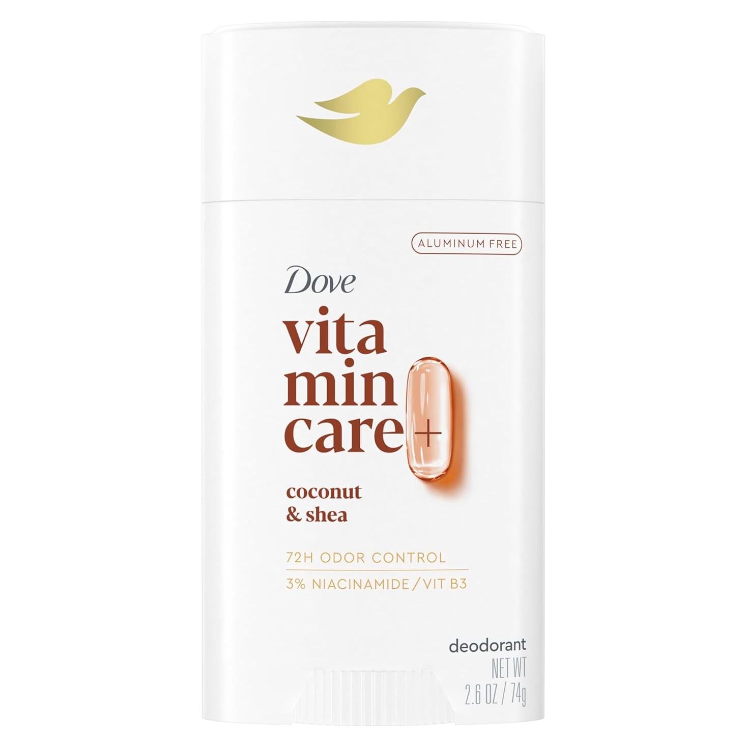 Desodorante Dove VitaminCare+ Sin Aluminio Coco y Karité 74 g