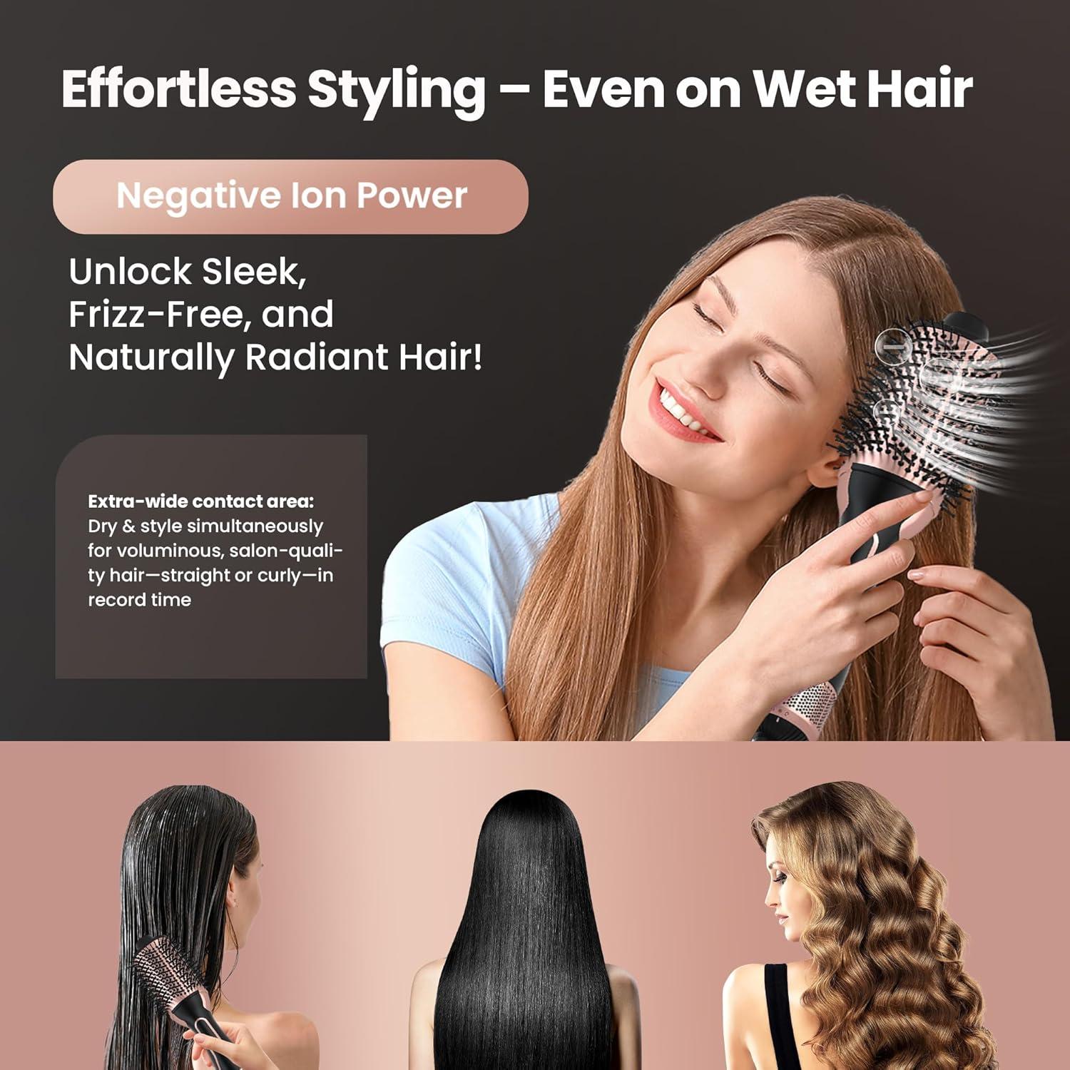 Secador de Pelo Cerámico PRITECH 1000W Doble Voltaje Negro