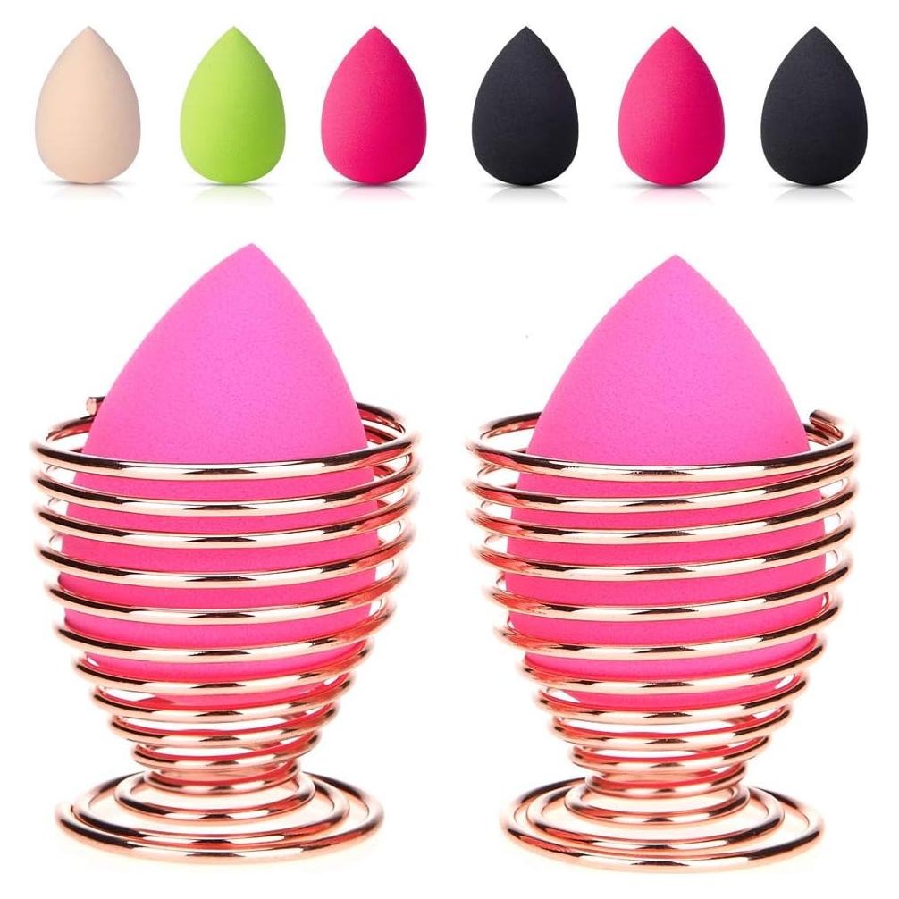 Soporte para Esponja de Belleza LanMa Oro Rosa - Paquete de 2