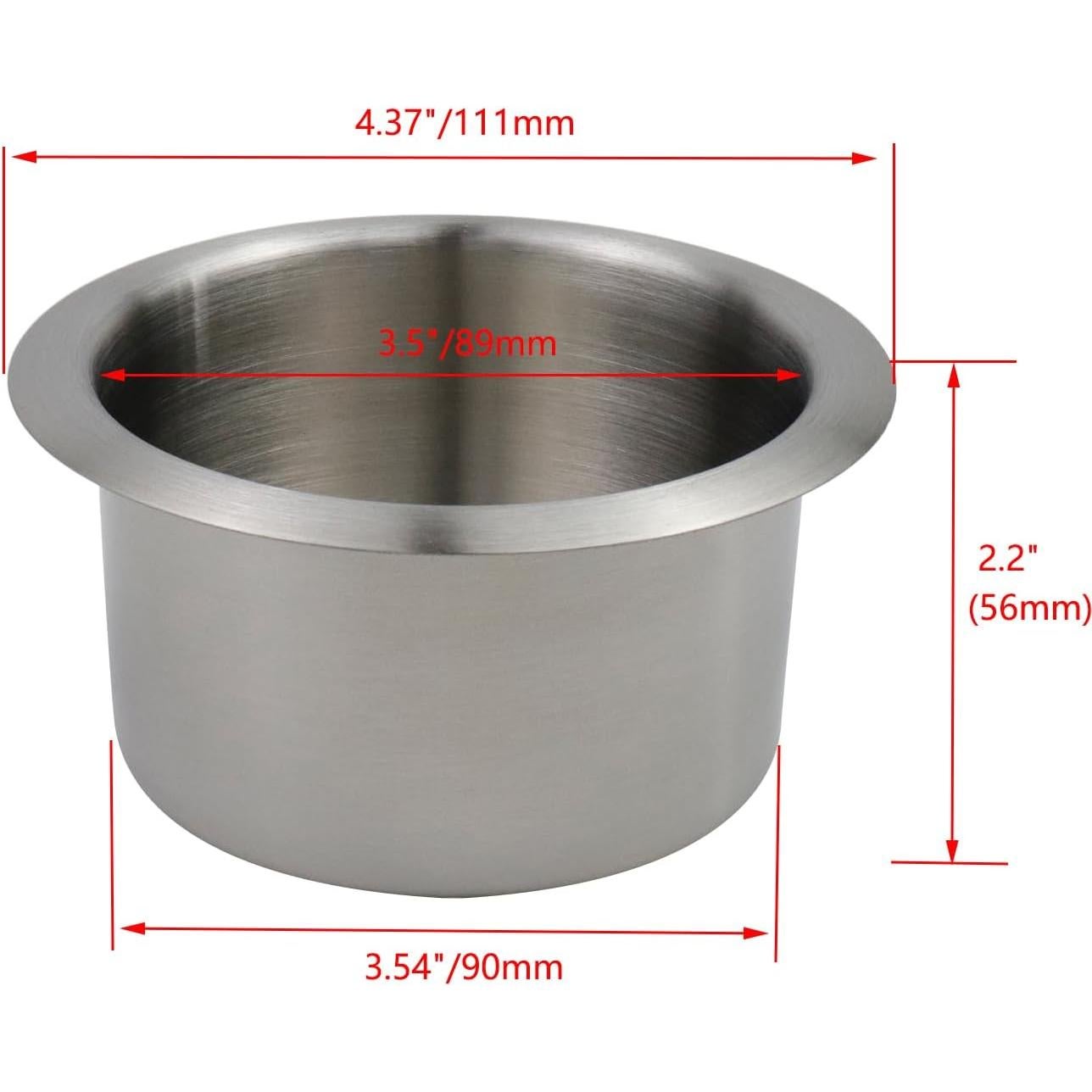 Soporte para Taza Acero Inoxidable Pastlla 2 Piezas 90mm