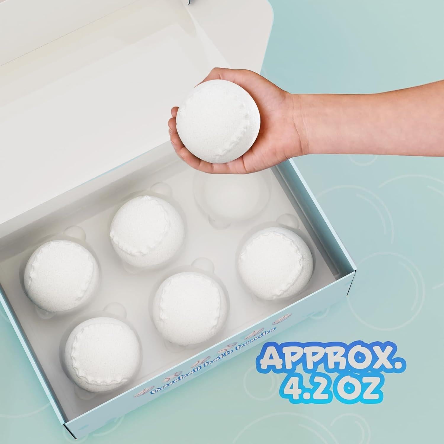 Set de 6 Bombas de Baño Deportivas Bathletes - Béisbol