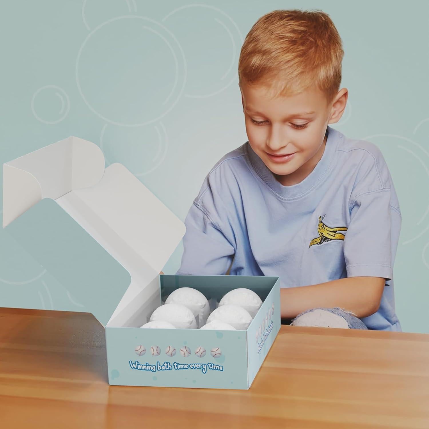 Set de 6 Bombas de Baño Deportivas Bathletes - Béisbol