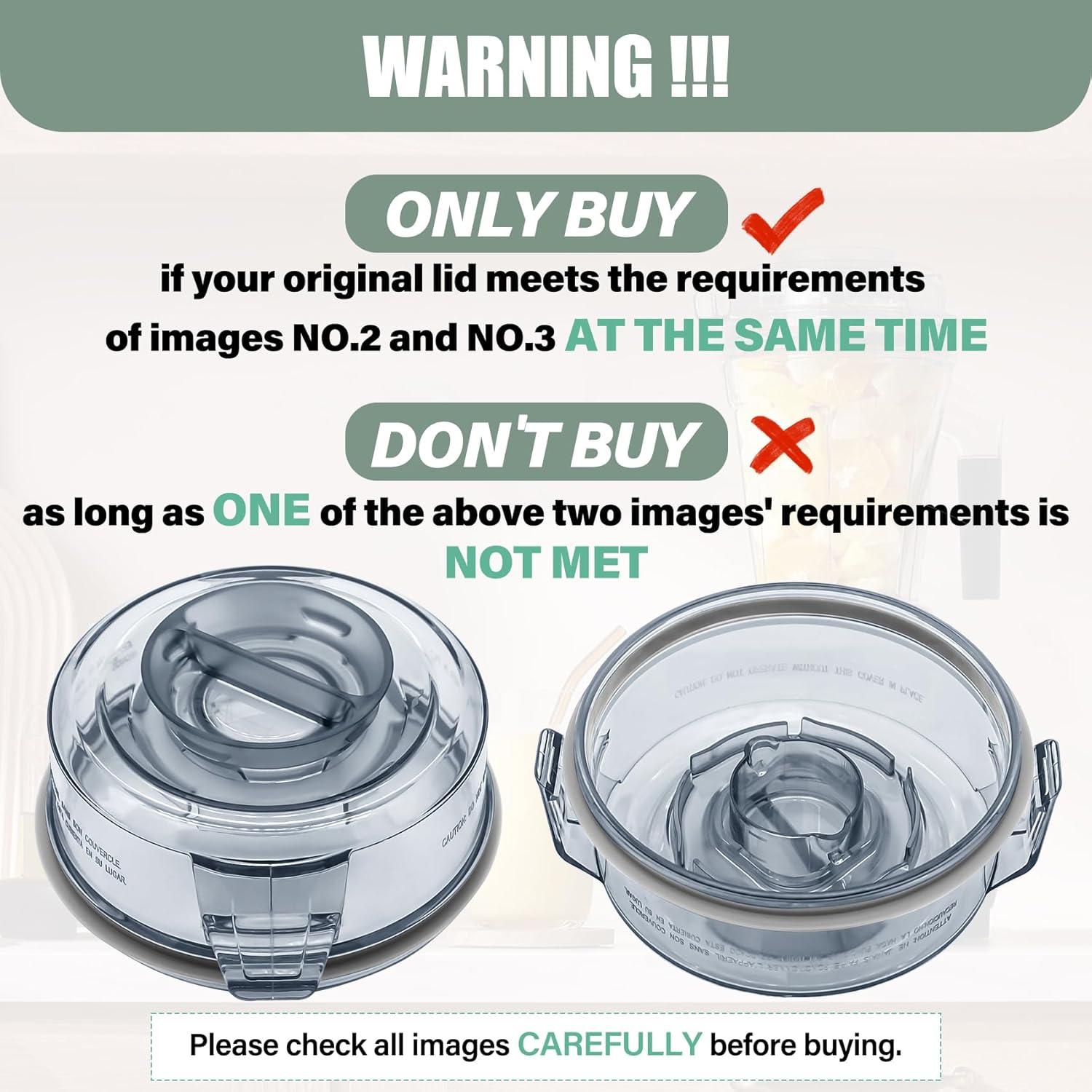 Tapa de Reemplazo WSEYU para Vitamix Ascent 48 oz Libre BPA