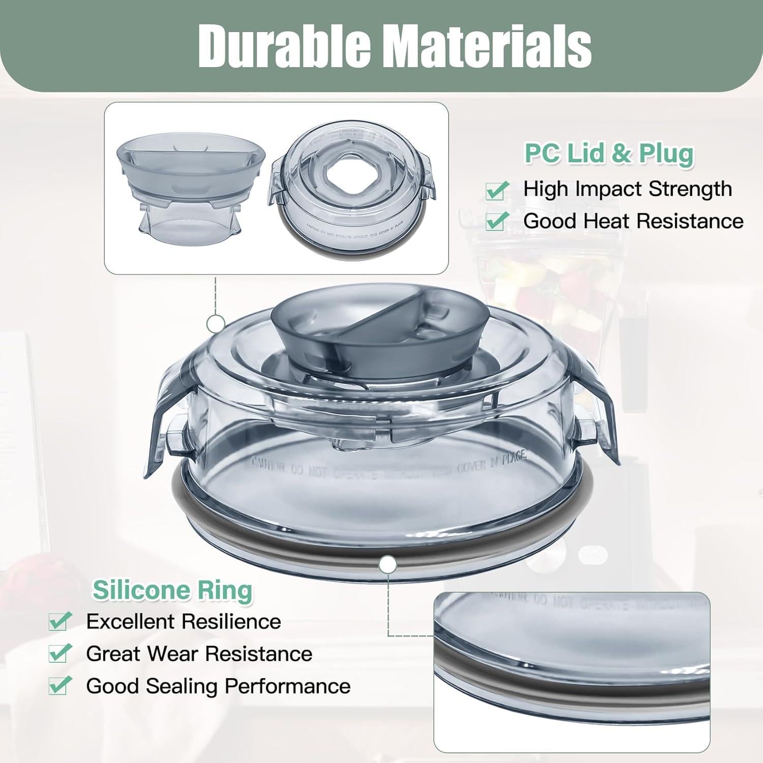 Tapa de Reemplazo WSEYU para Vitamix Ascent 48 oz Libre BPA