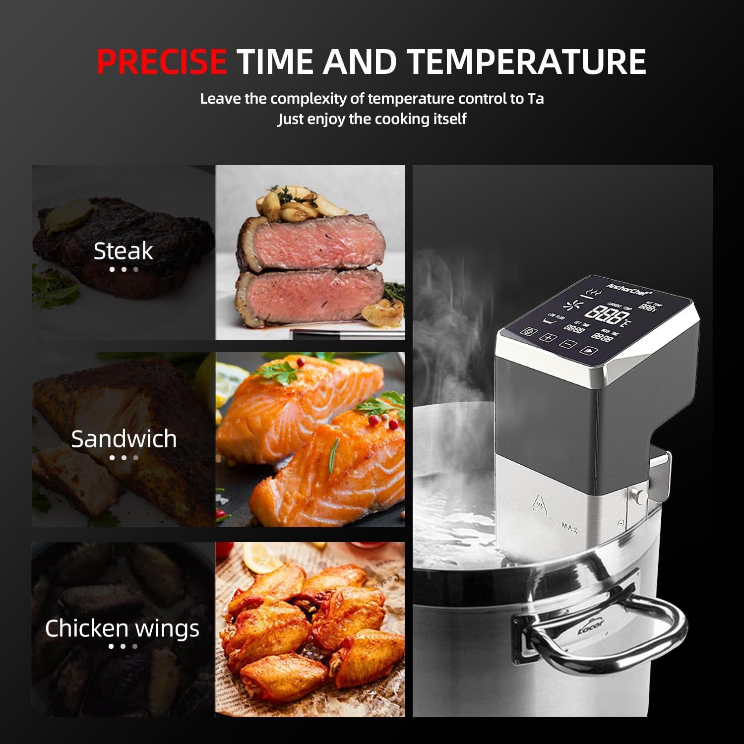 Circulador de Inmersión Sous Vide AnchorChef PRO1600S 1400W