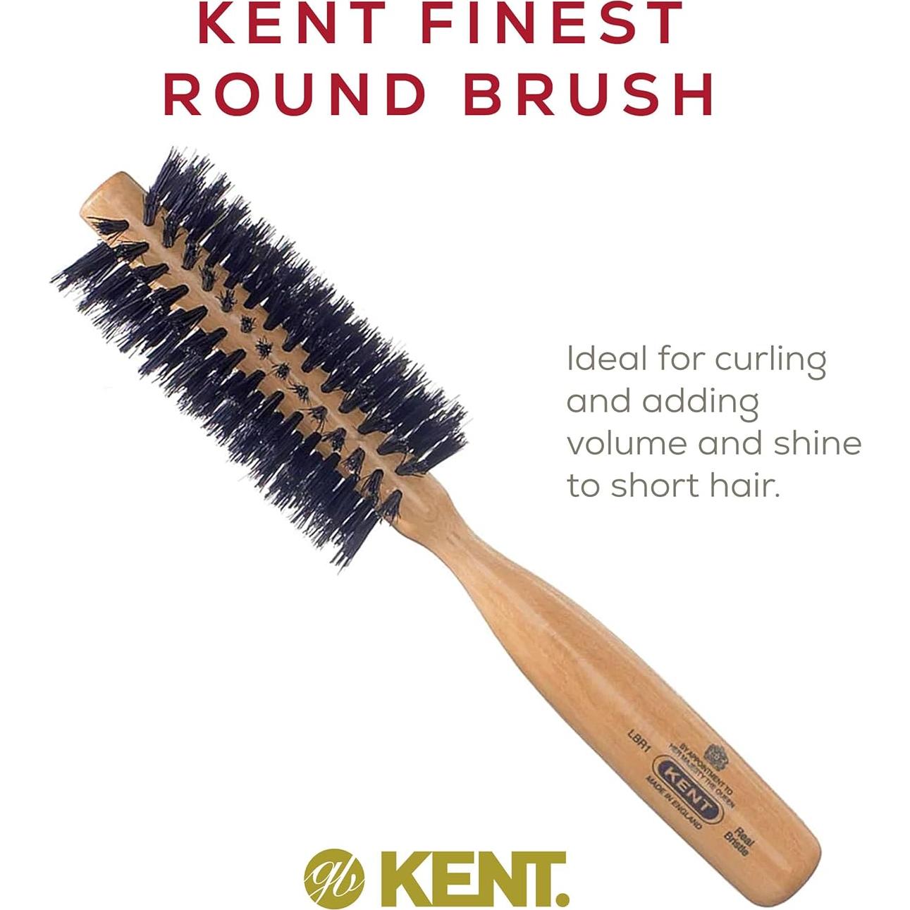 Cepillo Redondo Kent LBR1 de Madera de Haya 45mm Cerdas Jabalí