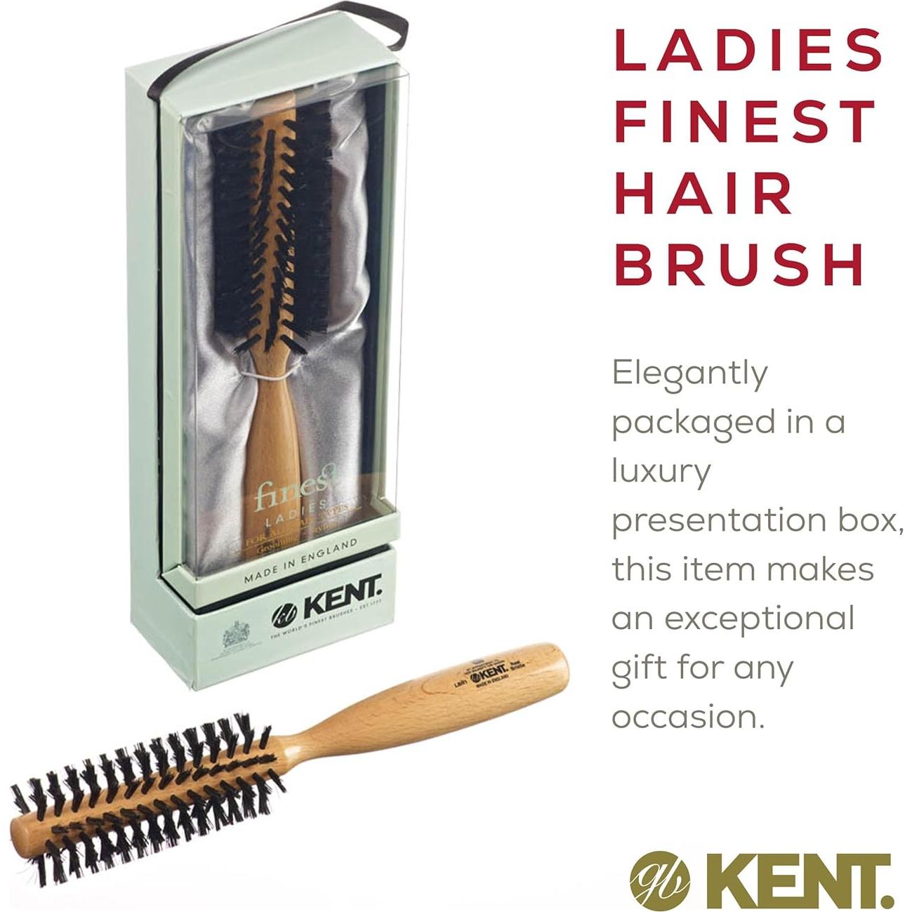 Cepillo Redondo Kent LBR1 de Madera de Haya 45mm Cerdas Jabalí