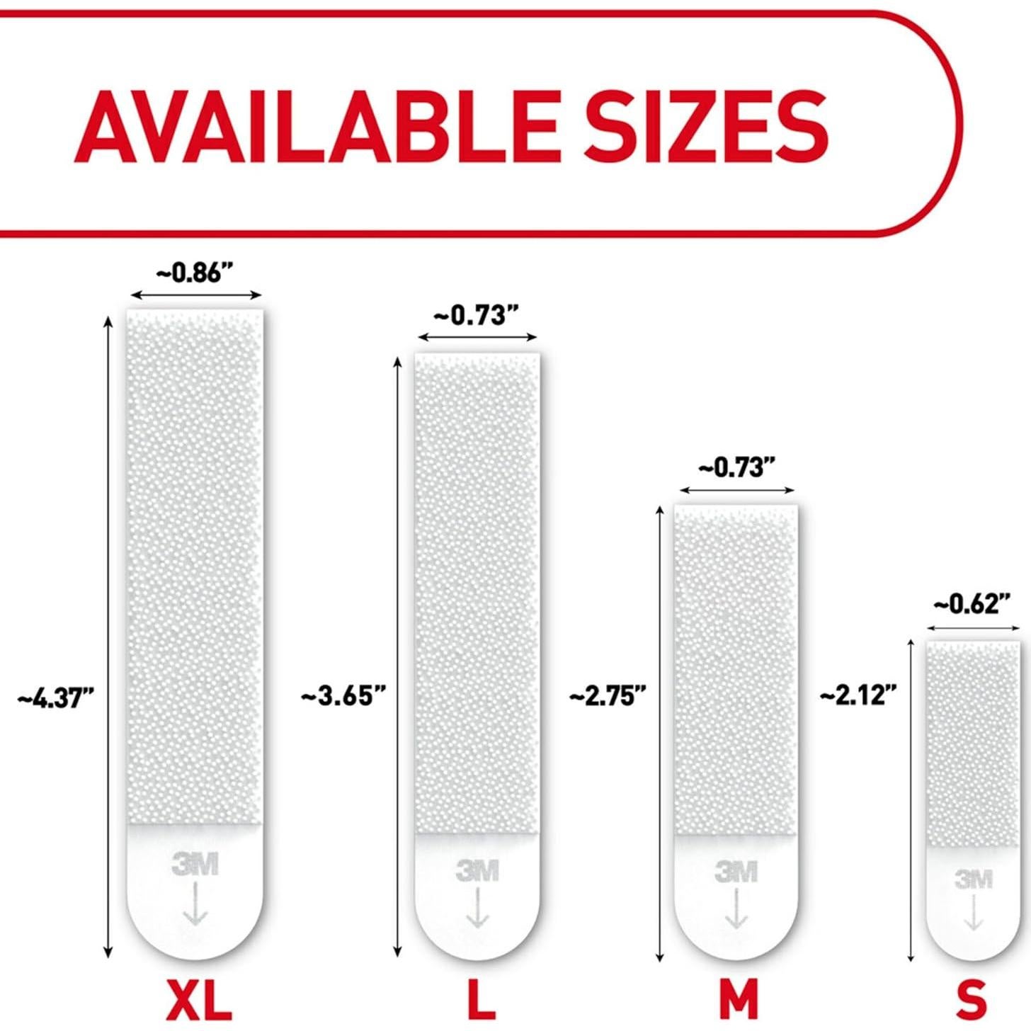Tiras para Colgar Cuadros Command 3M 20 Pares Negras 7.26 kg