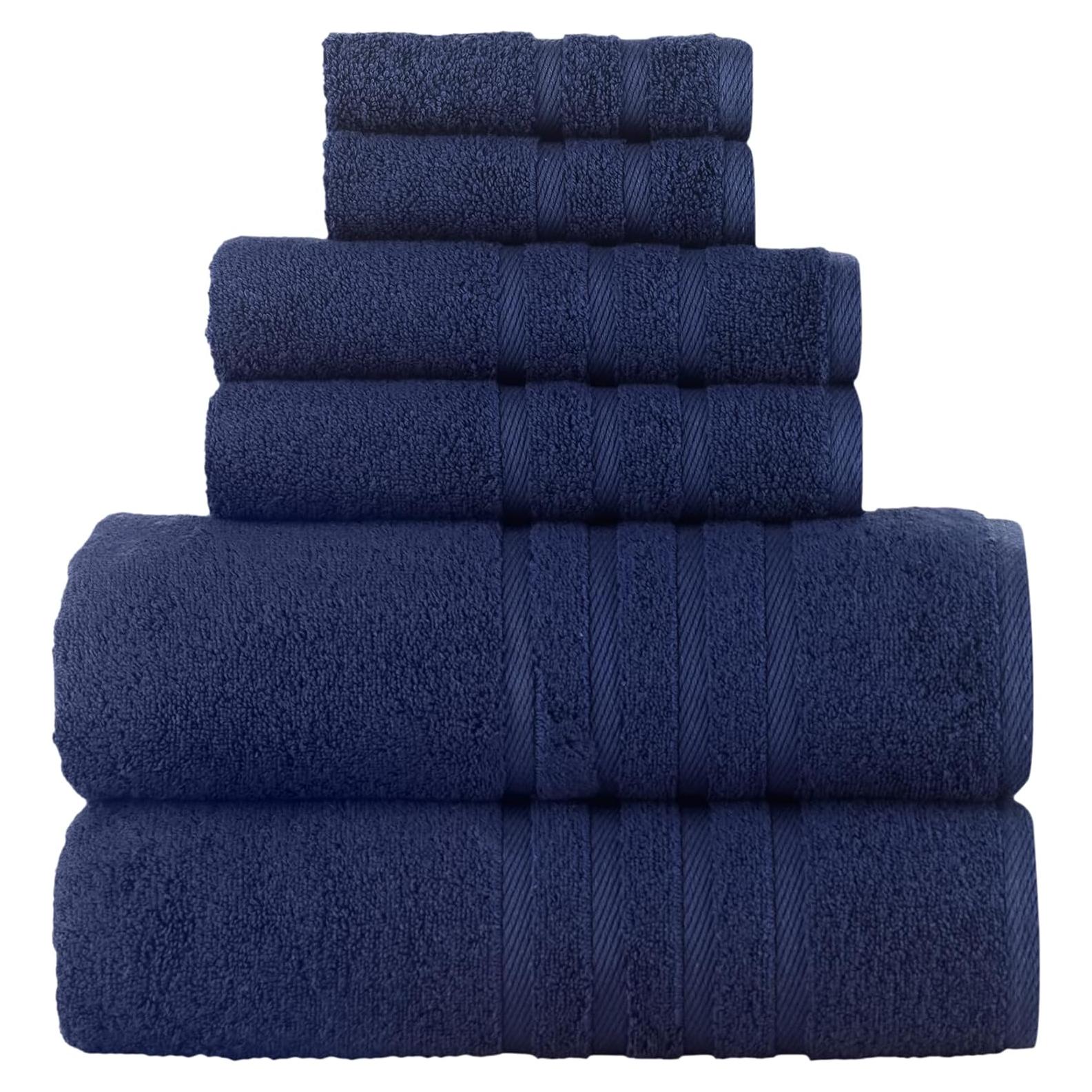 Juego de Toallas de Baño 6 Piezas Algodón Turco Rosyn Home