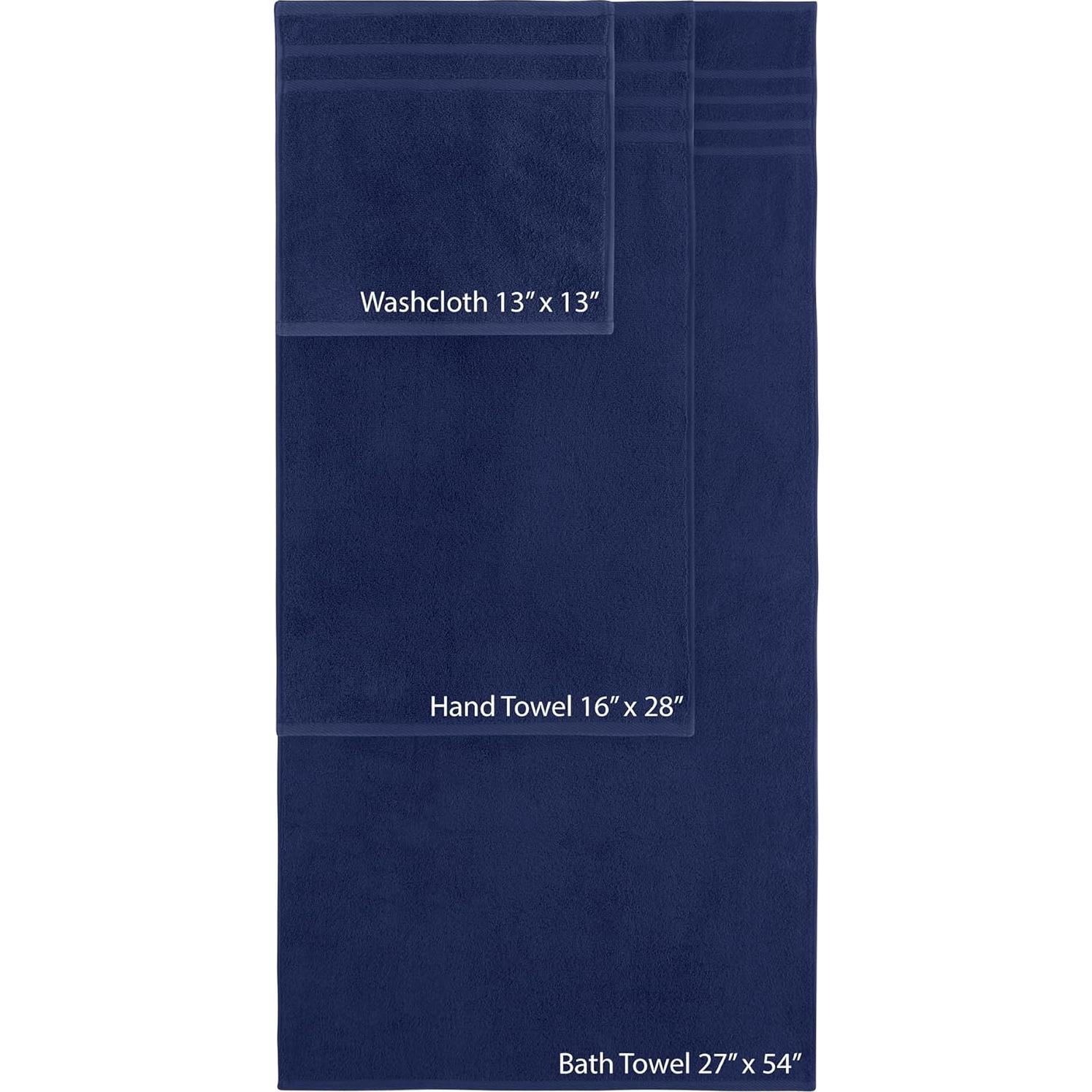 Juego de Toallas de Baño 6 Piezas Algodón Turco Rosyn Home