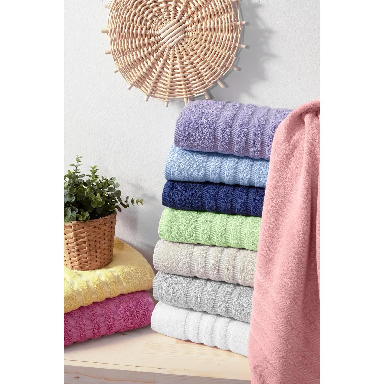 Juego de Toallas de Baño 6 Piezas Algodón Turco Rosyn Home