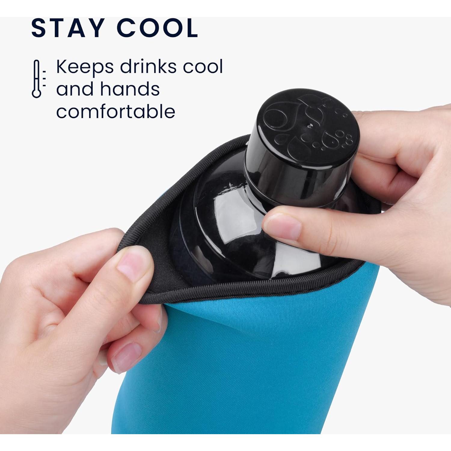 Funda Enfriadora Neopreno kwmobile para Soda Stream Duo/Terra - Set 2