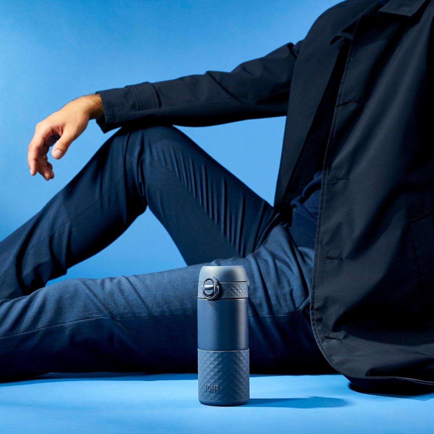 Taza de Viaje Ion8 HotShot 360 ml Acero Inoxidable Azul