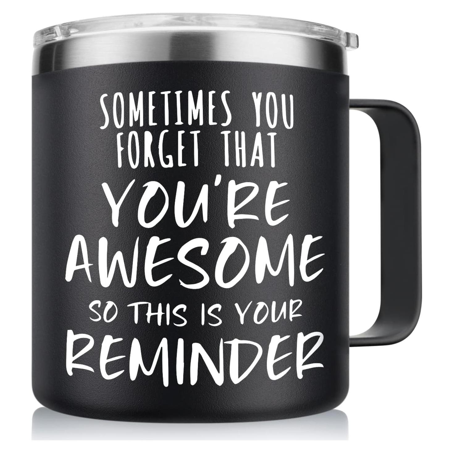 Taza de Café NOWWISH 14 oz Negra Aislada para Regalos