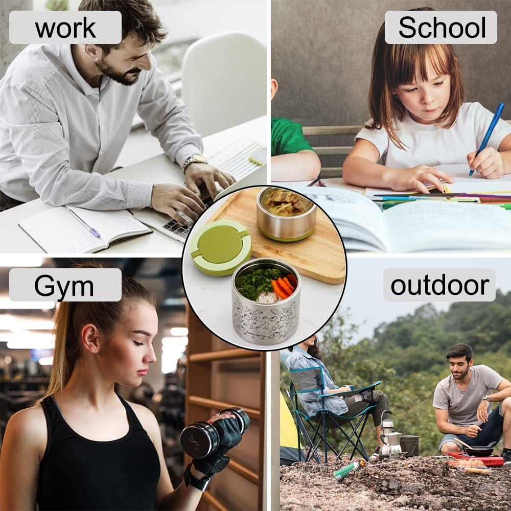 Caja Térmica Apilable Lille Home 0.95L Acero Inoxidable Azul