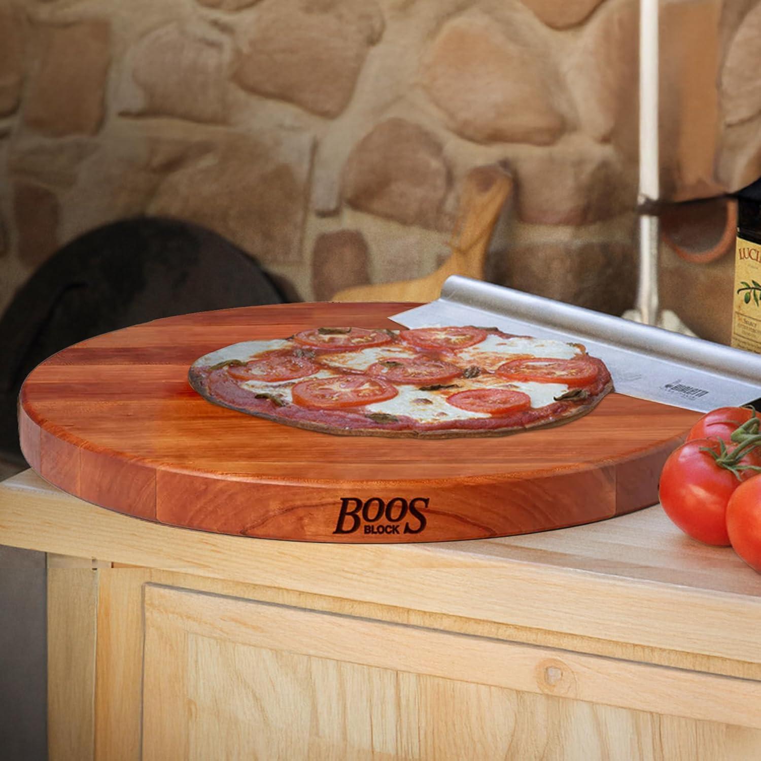 Tabla de Cortar Redonda John Boos R-Board Cereza 45.72cm