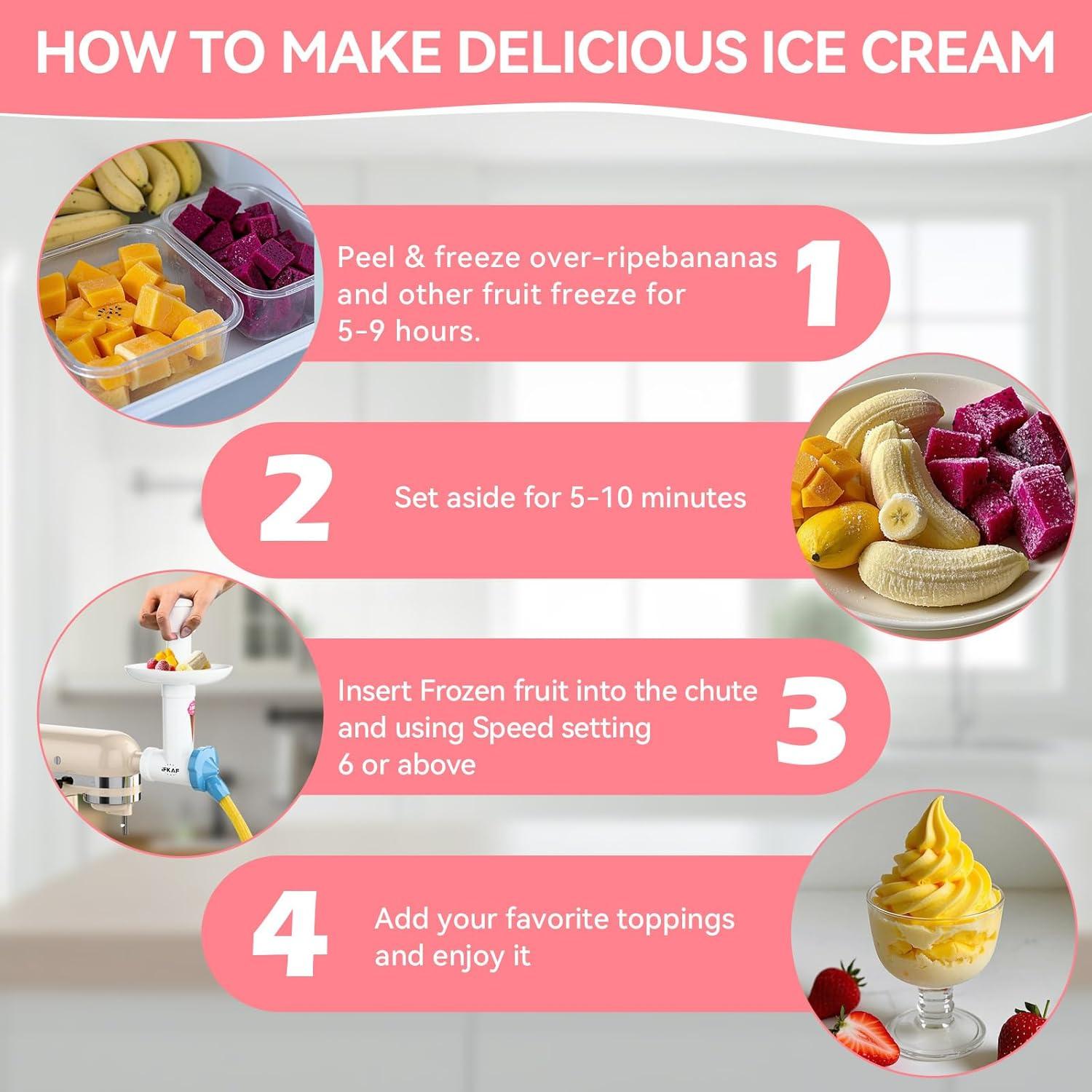 Hacedor de Helado de Frutas Congeladas IFKAF para KitchenAid