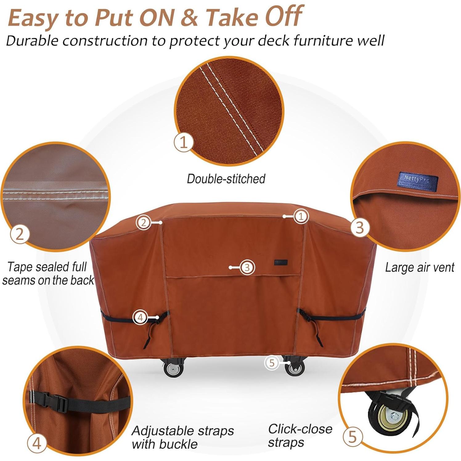 Cubierta Impermeable para Plancha NettyPro 28" Marrón