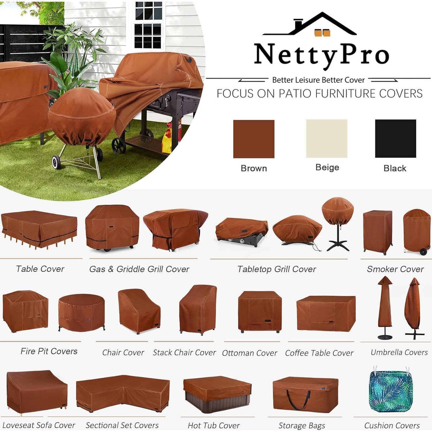 Cubierta Impermeable para Plancha NettyPro 28" Marrón