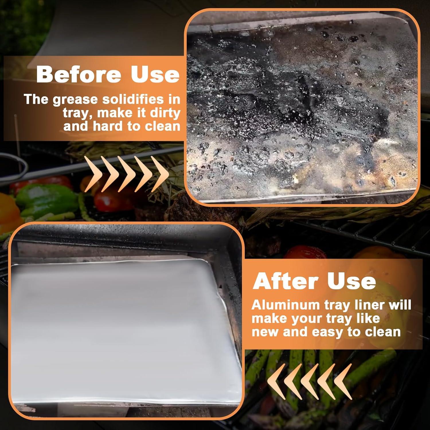 Forros de Aluminio para Bandejas de Goteo AJinTeby BAC410 - 5 Paquetes