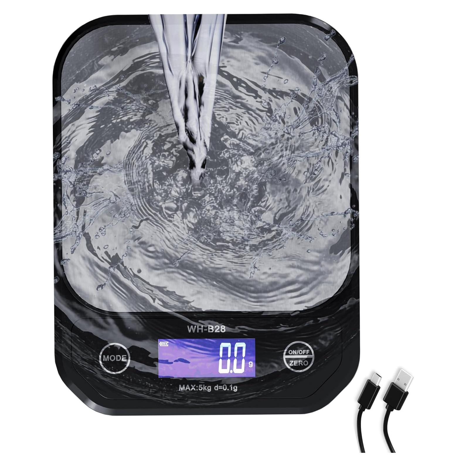 Balanza Digital de Cocina DIMROM DZC-15 5kg Impermeable
