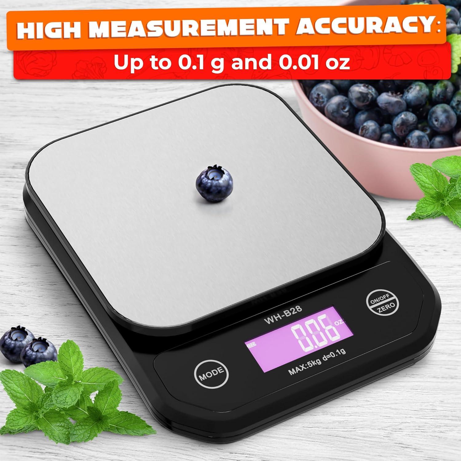 Balanza Digital de Cocina DIMROM DZC-15 5kg Impermeable