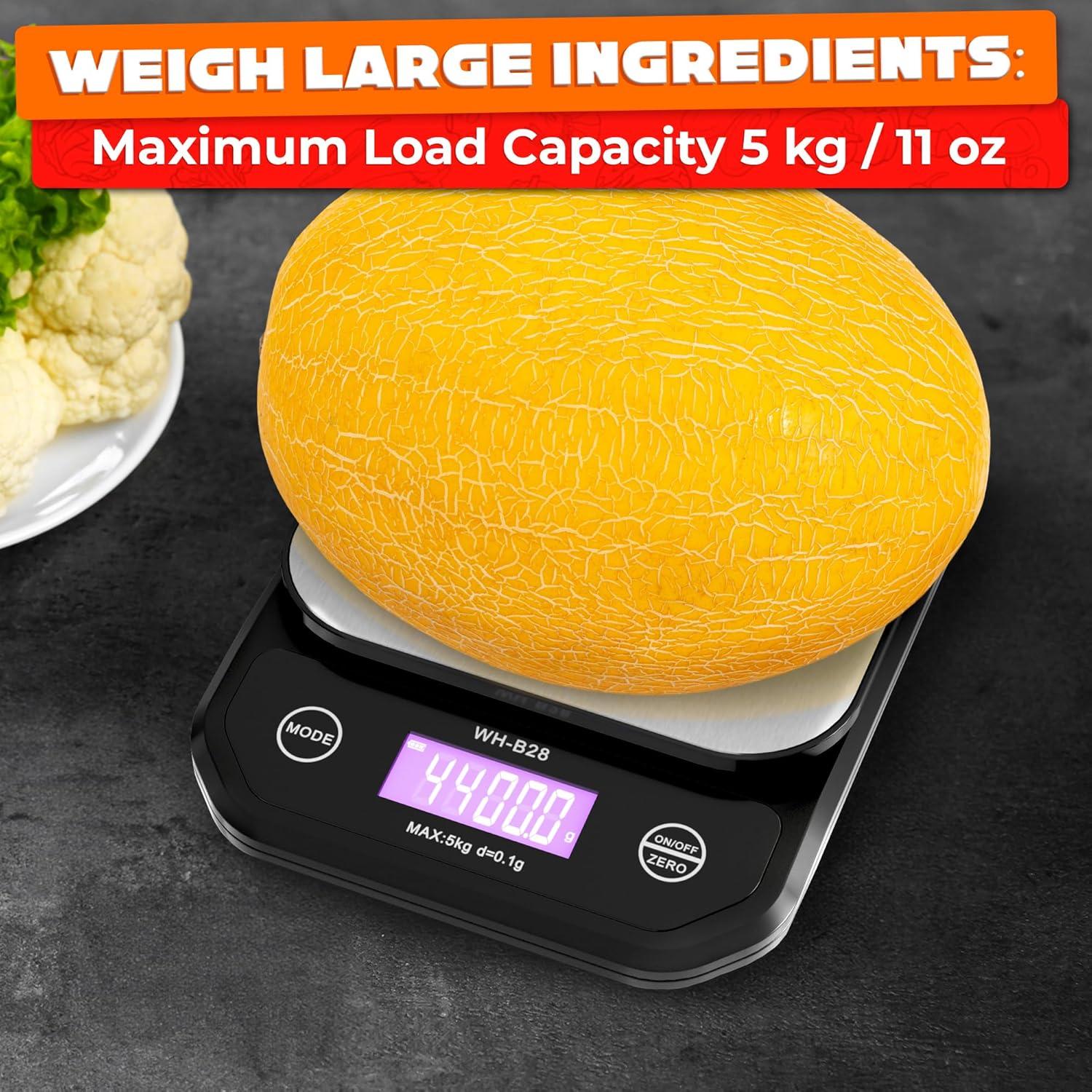 Balanza Digital de Cocina DIMROM DZC-15 5kg Impermeable